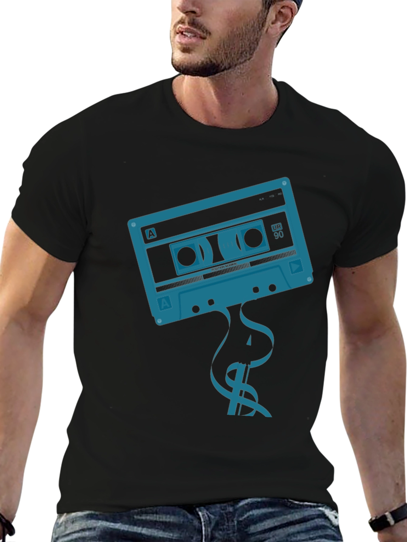 Retro Cassette Tape Graphic T-Shirt - Vintage Music Tee
