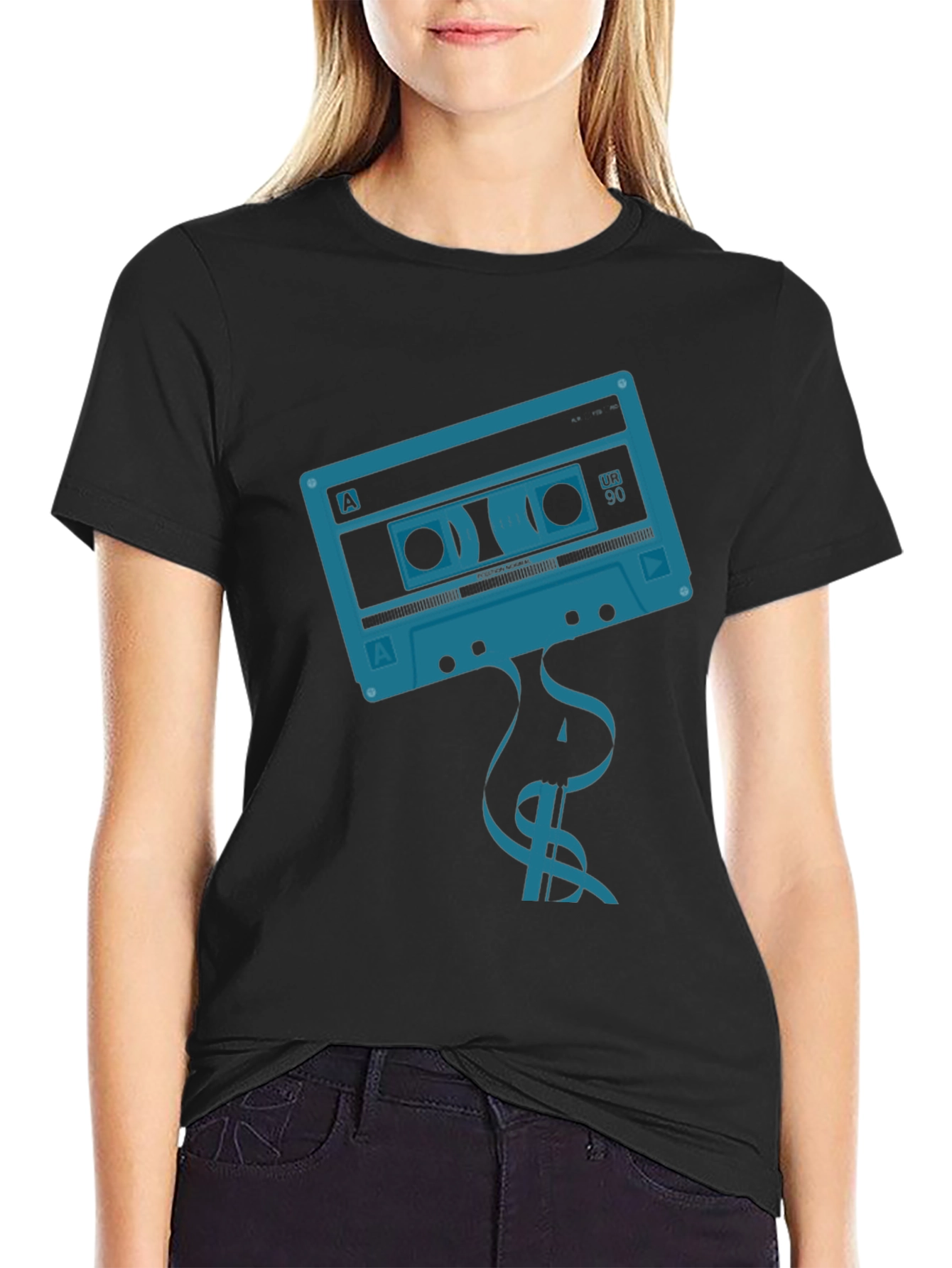 Retro Cassette Tape Graphic T-Shirt - Vintage Music Tee
