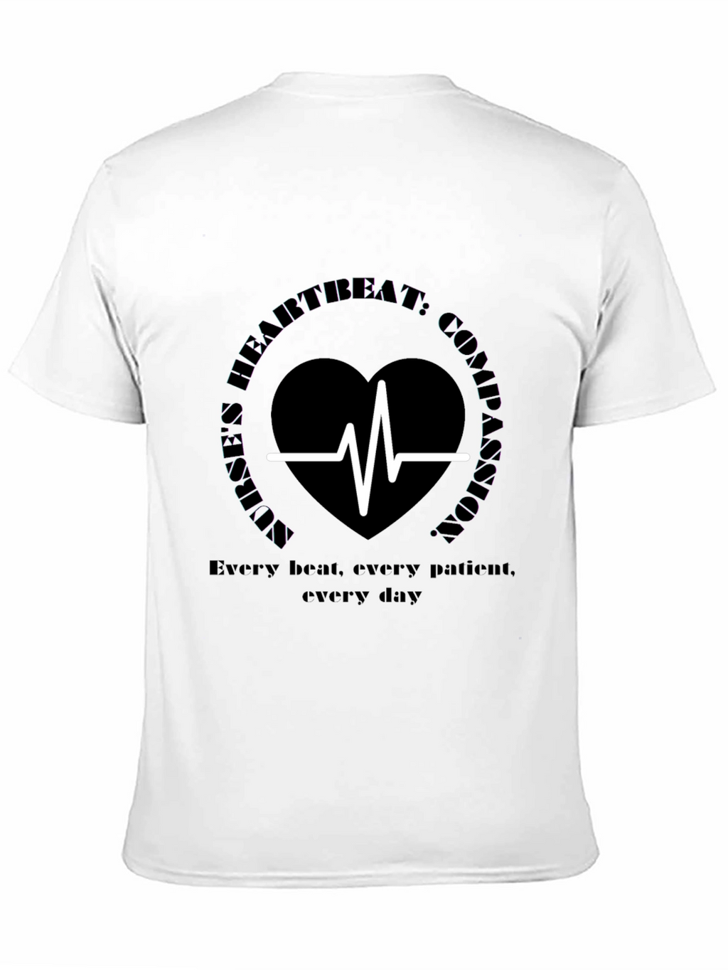 Heartbeat Compassion Graphic Tee - Soft Cotton Comfort