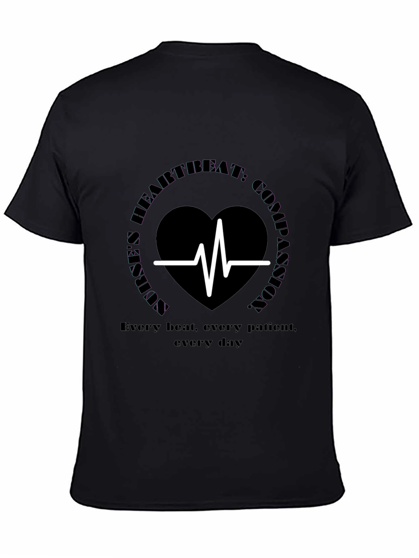 Heartbeat Compassion Graphic Tee - Soft Cotton Comfort