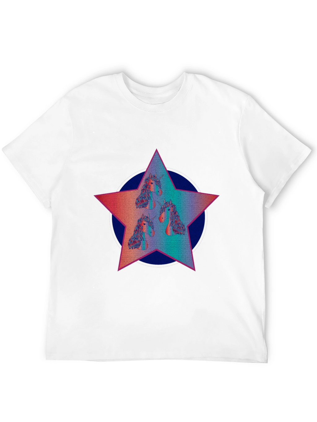 Unicorn Star Graphic Tee - Black
