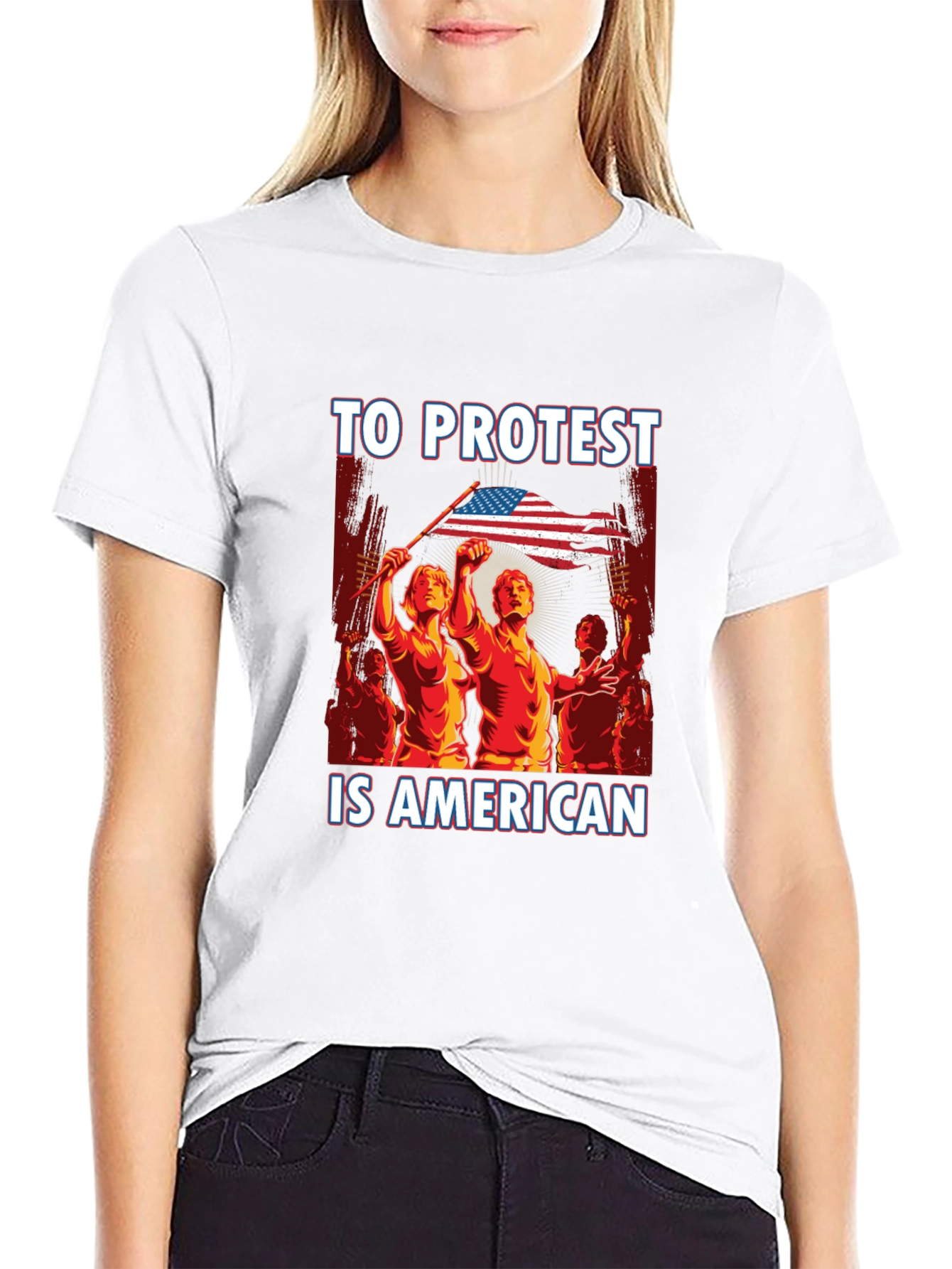 To Protest Is American Graphic Tee