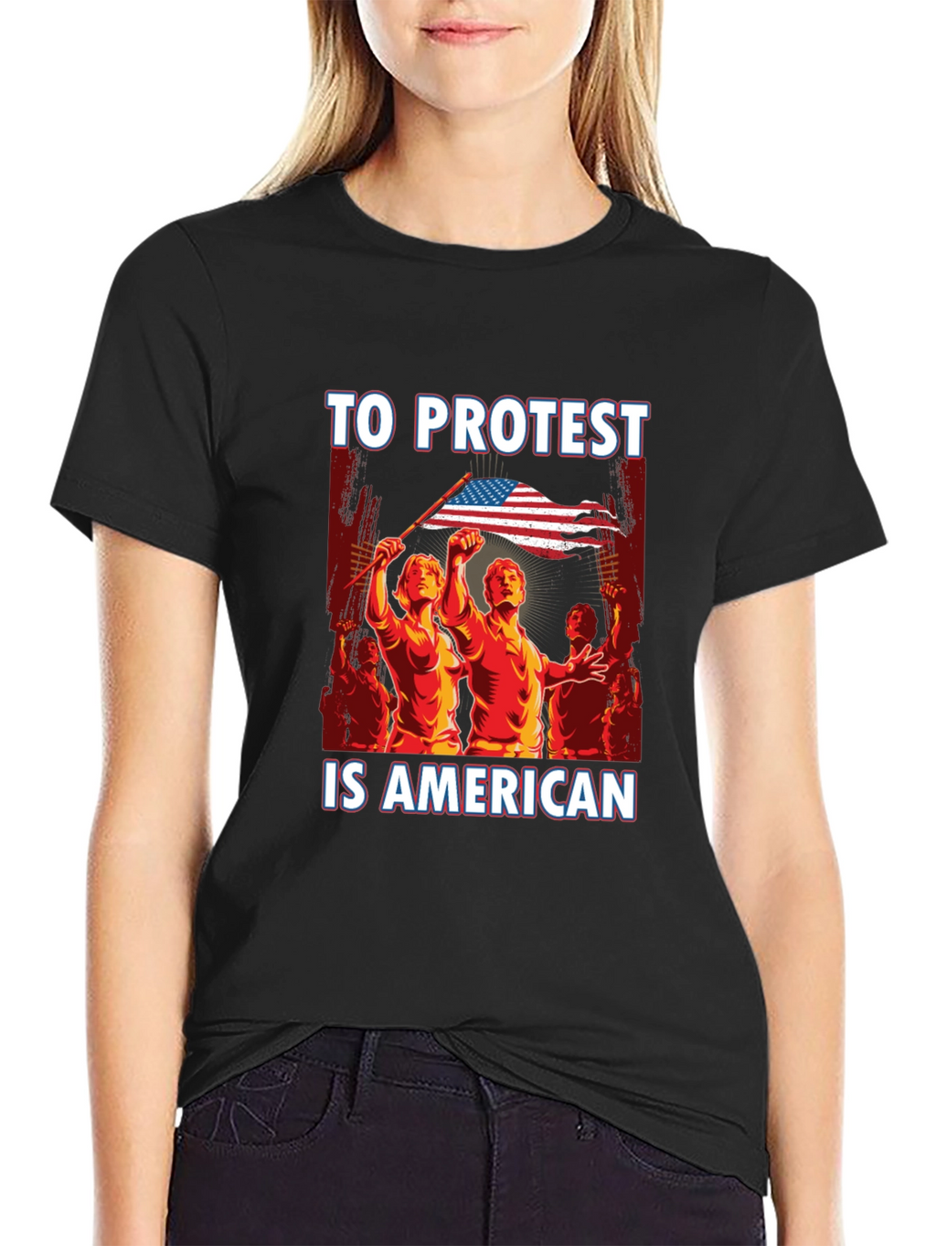 To Protest Is American Graphic Tee