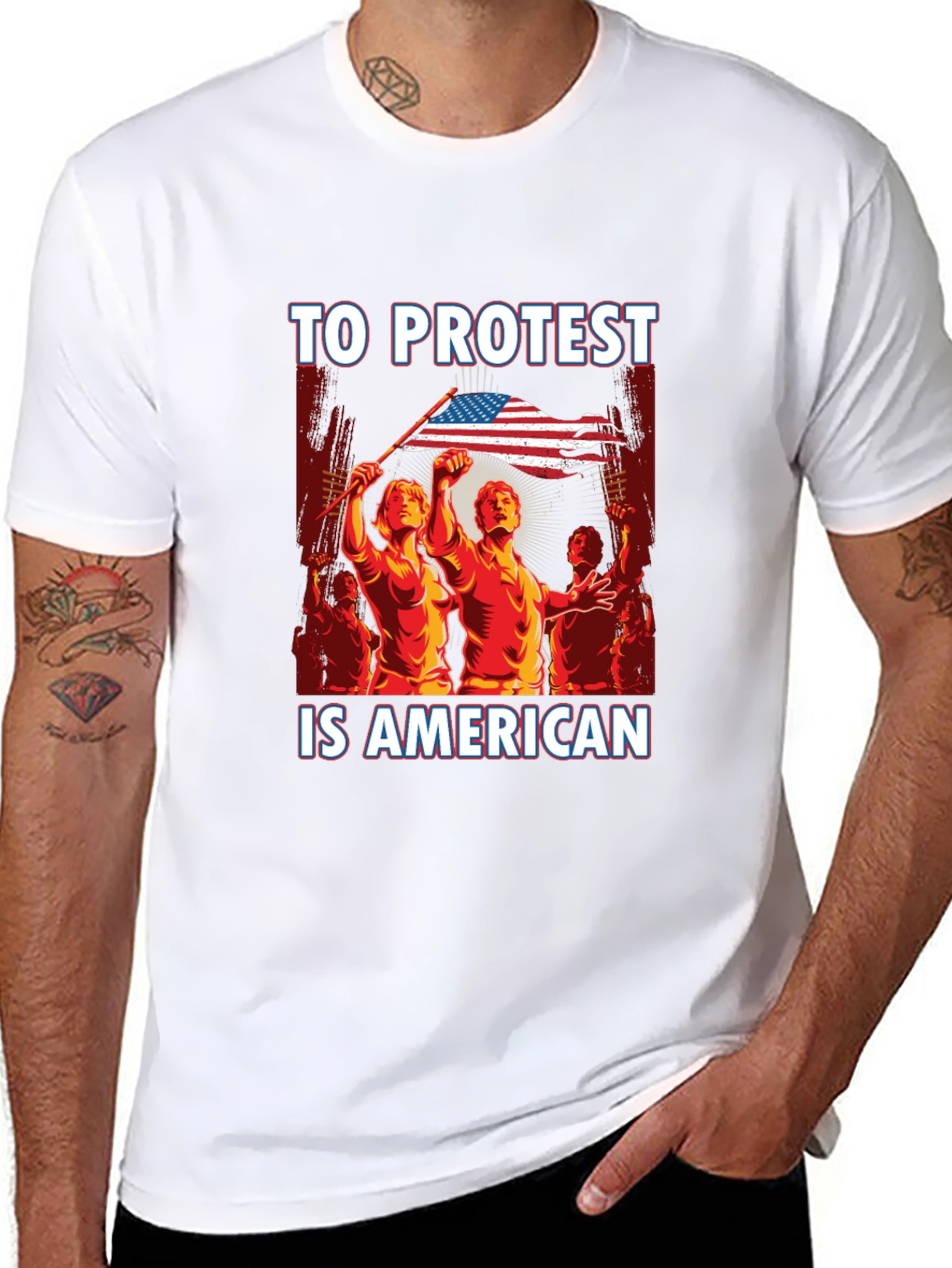 To Protest Is American Graphic Tee