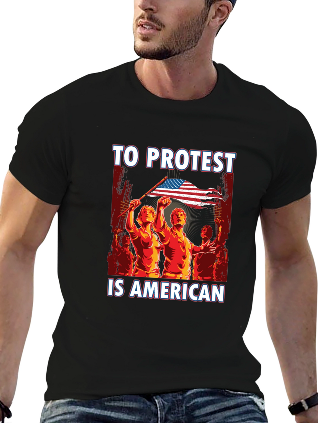 To Protest Is American Graphic Tee