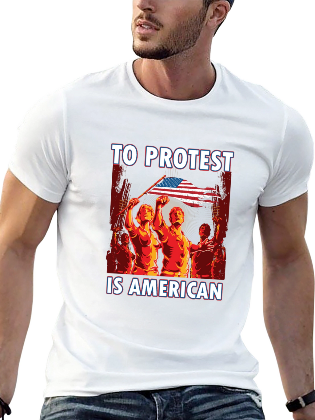To Protest Is American Graphic Tee