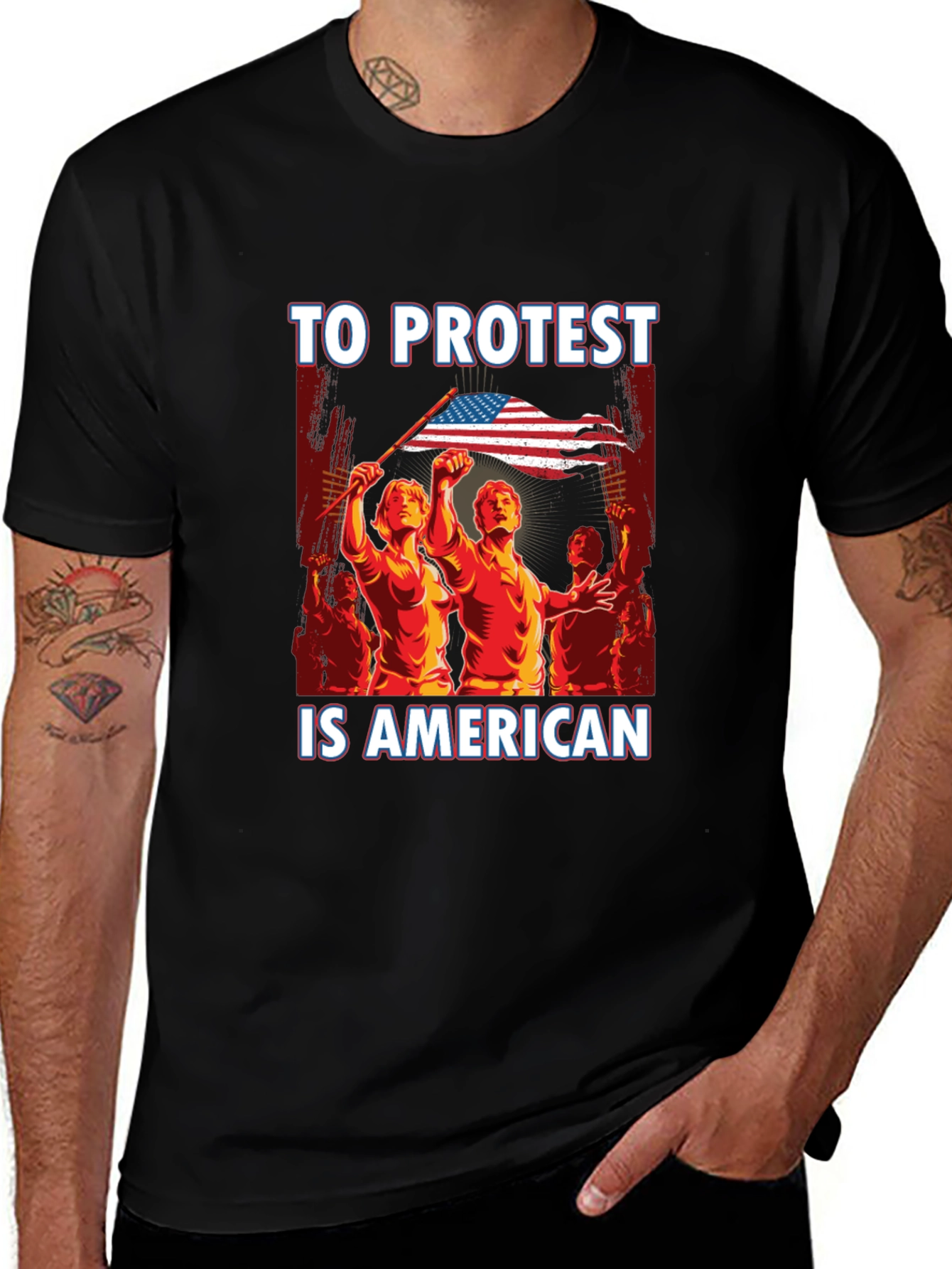 To Protest Is American Graphic Tee