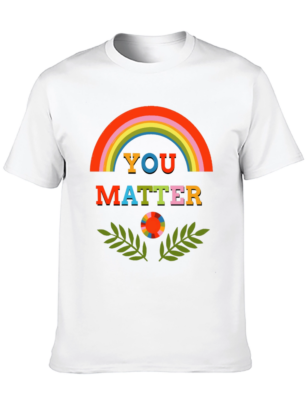 You Matter Rainbow Graphic Tee - Unisex Black T-Shirt