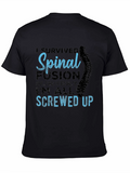 Spinal Fusion Survivor Graphic Tee - Black