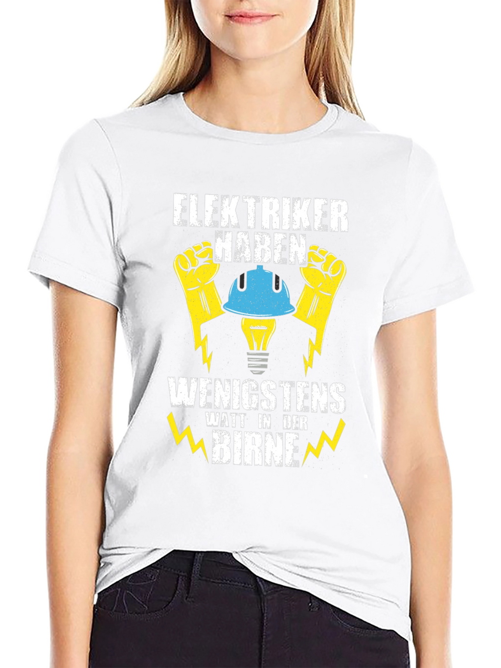 Electrician Humor T-Shirt - Watt In Der Birne