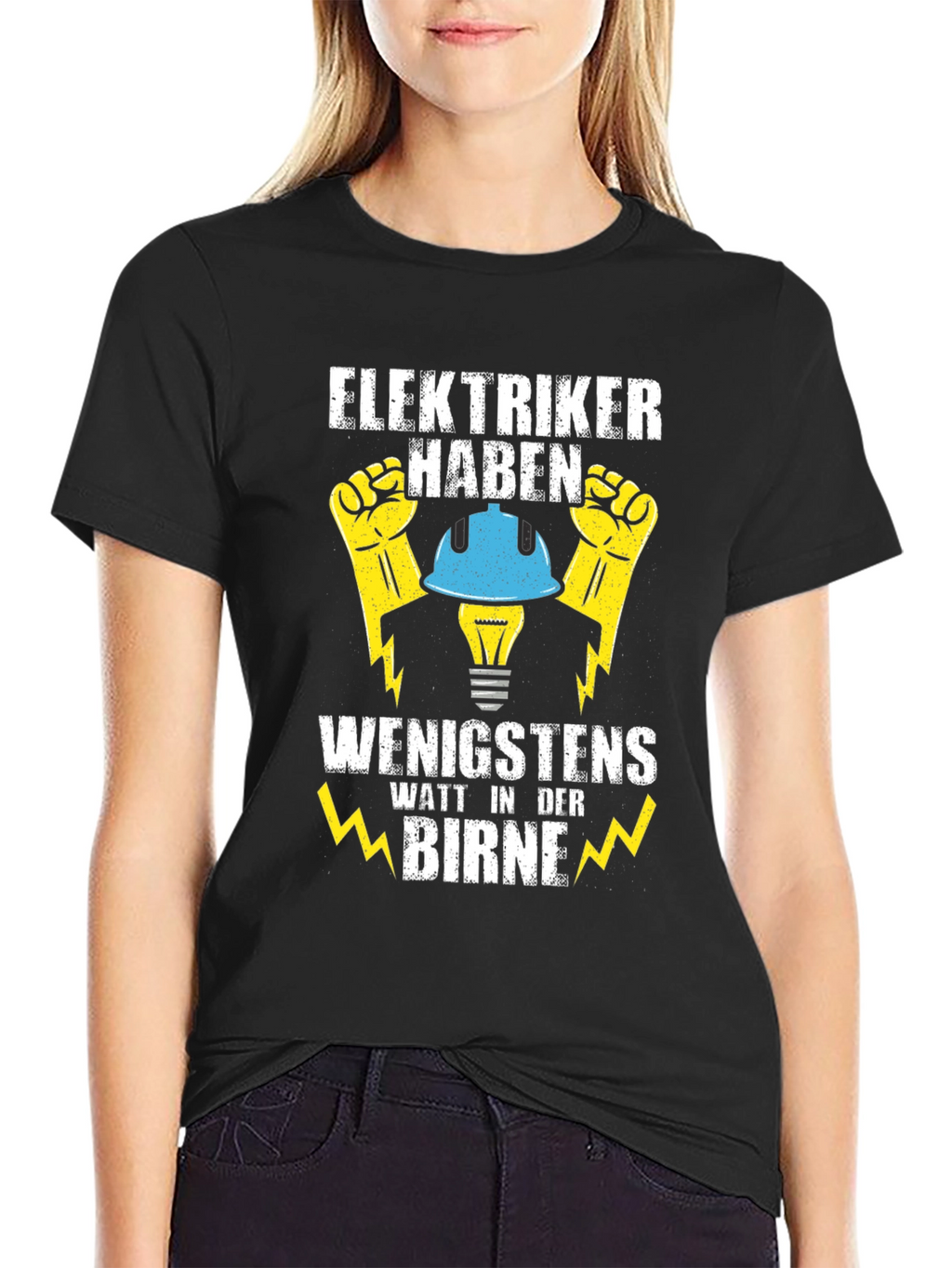 Electrician Humor T-Shirt - Watt In Der Birne