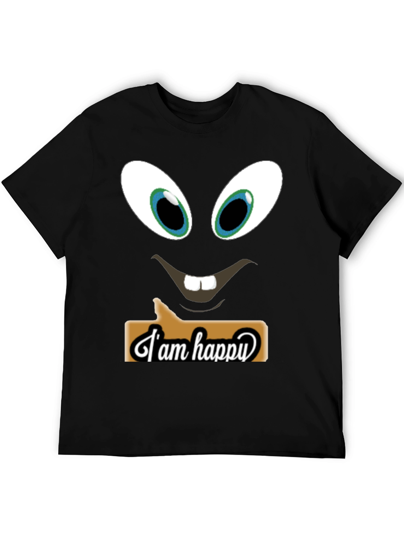 Funny Face T-Shirt - I am Happy Design