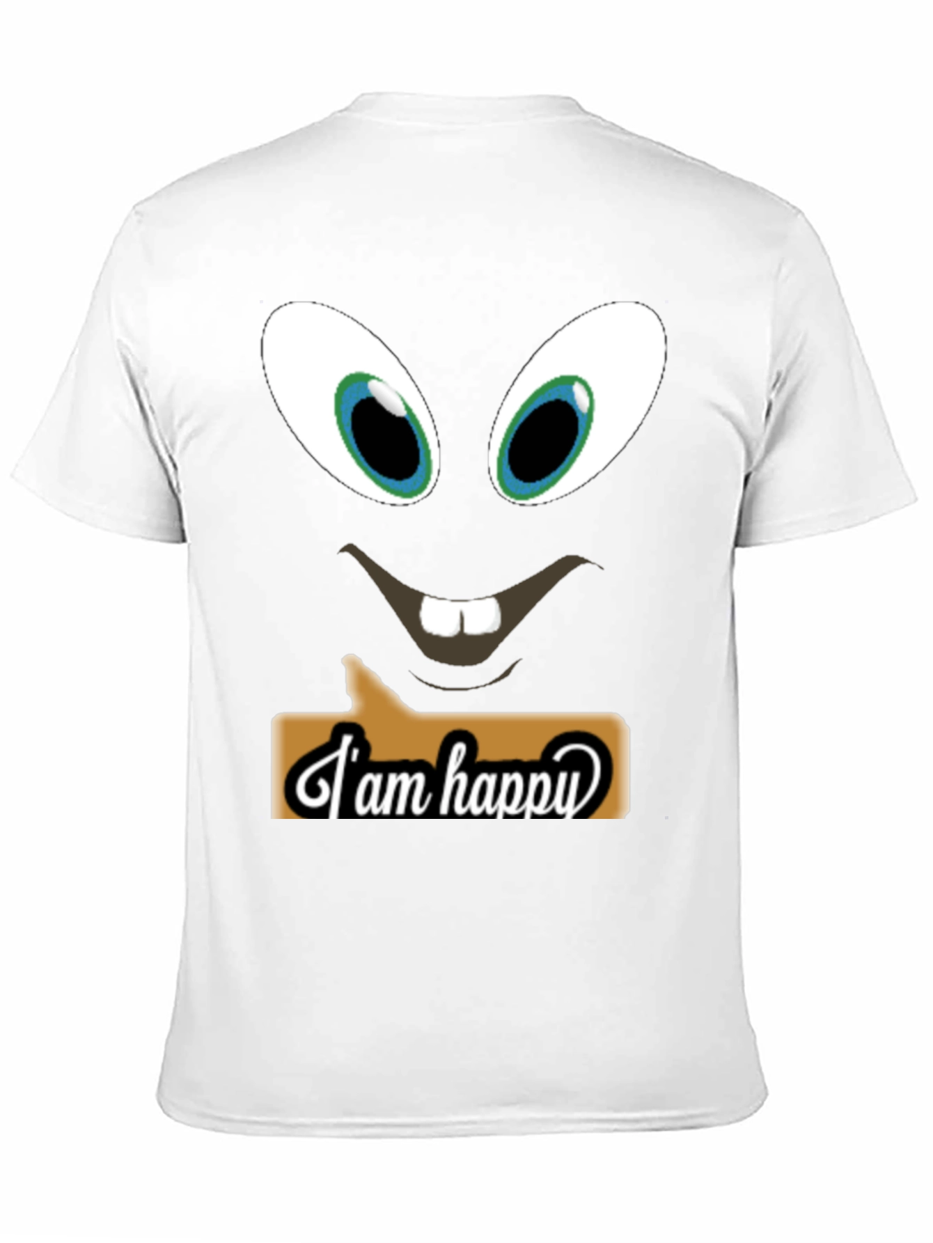 Funny Face T-Shirt - I am Happy Design