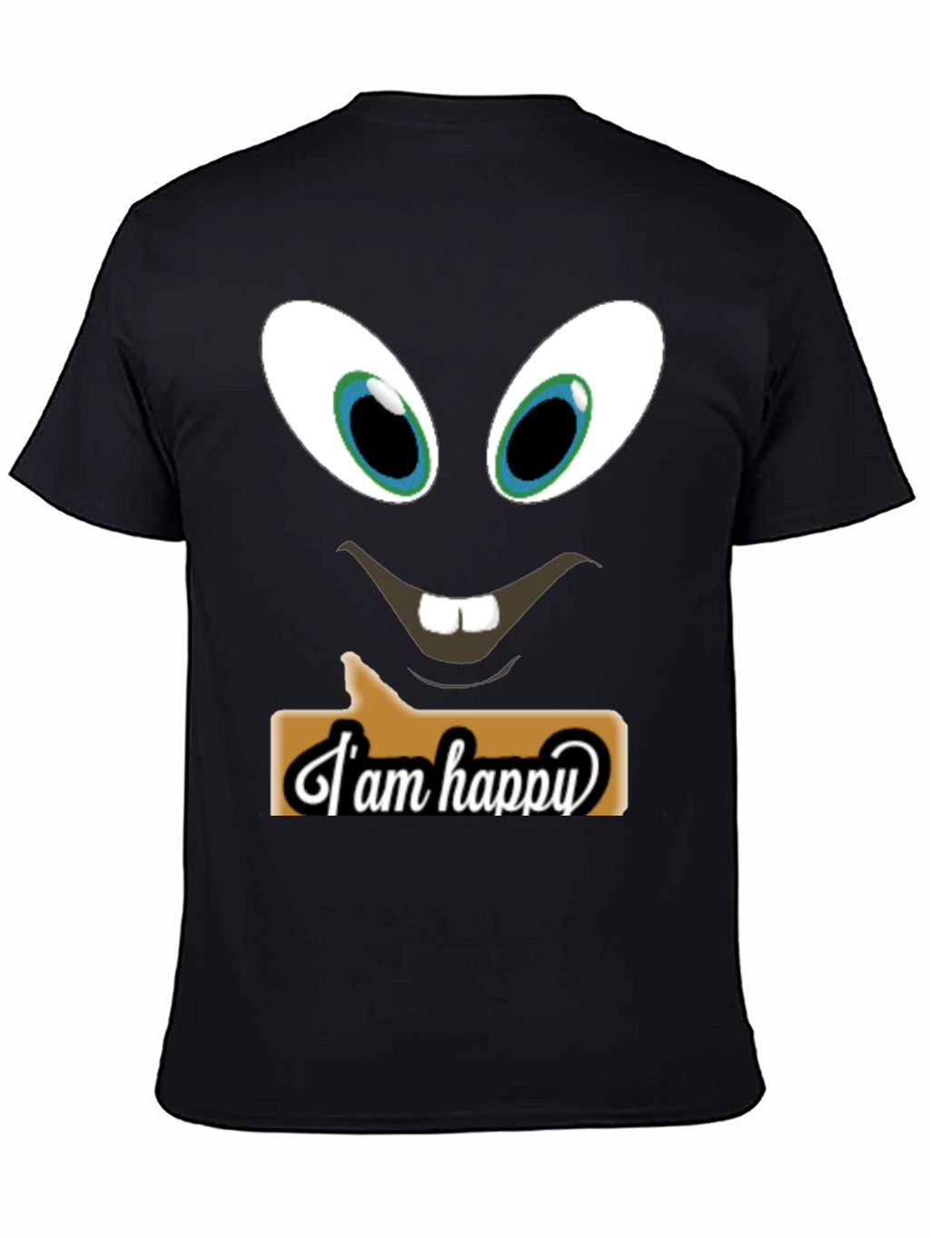 Funny Face T-Shirt - I am Happy Design