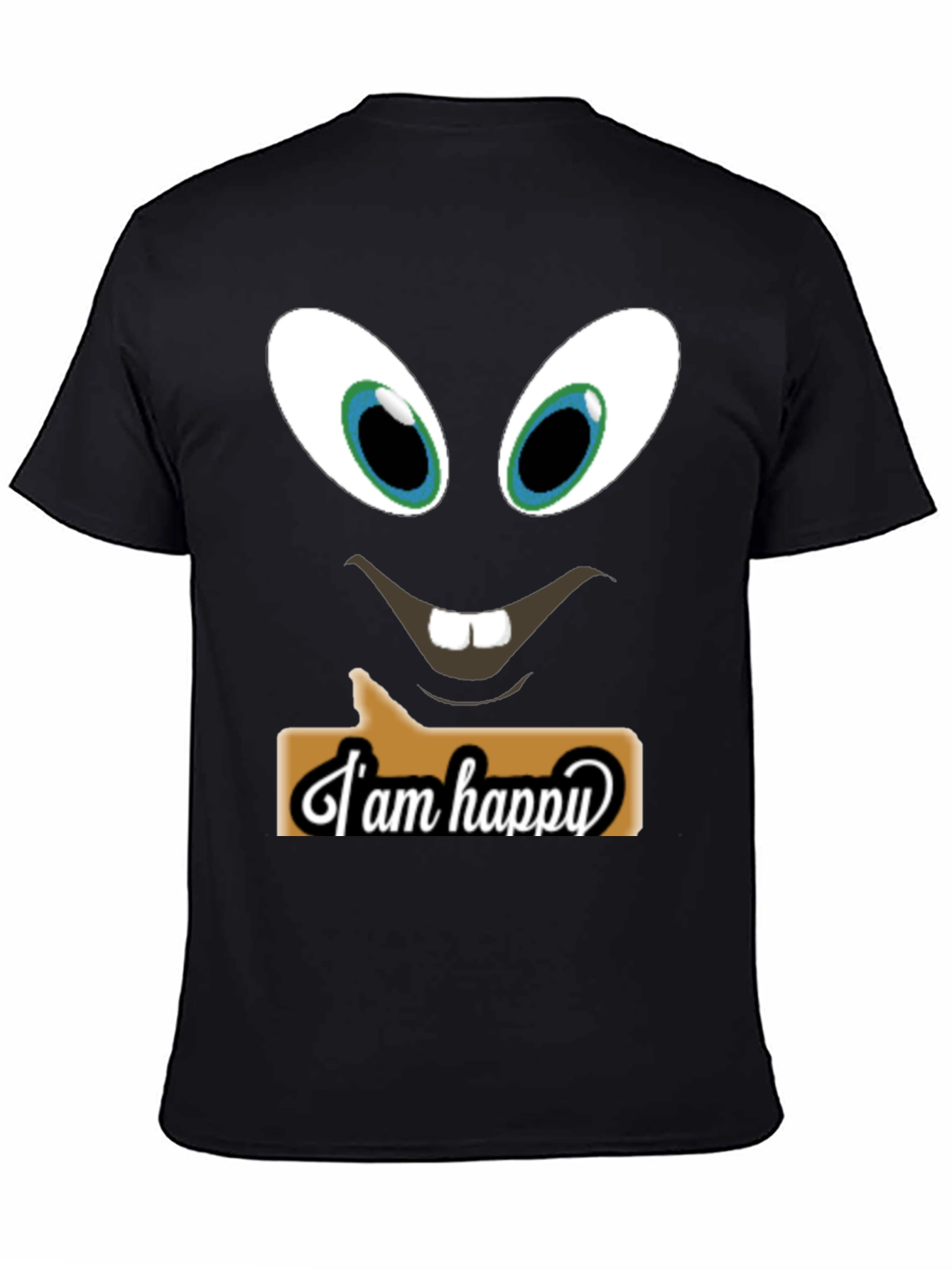 Funny Face T-Shirt - I am Happy Design