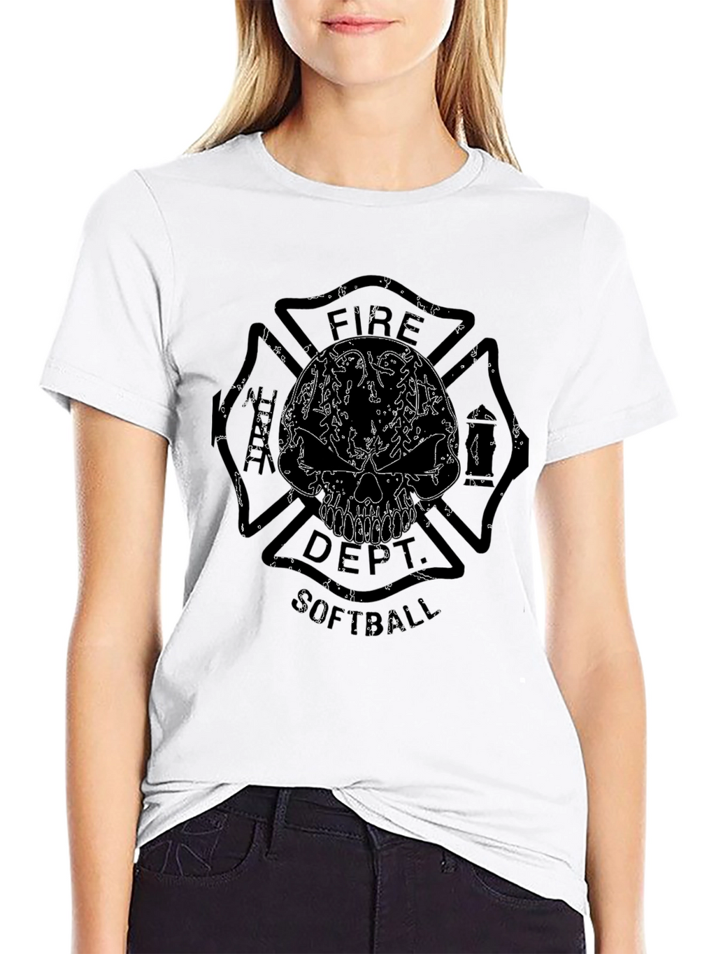 Fire Dept. Softball Graphic T-Shirt