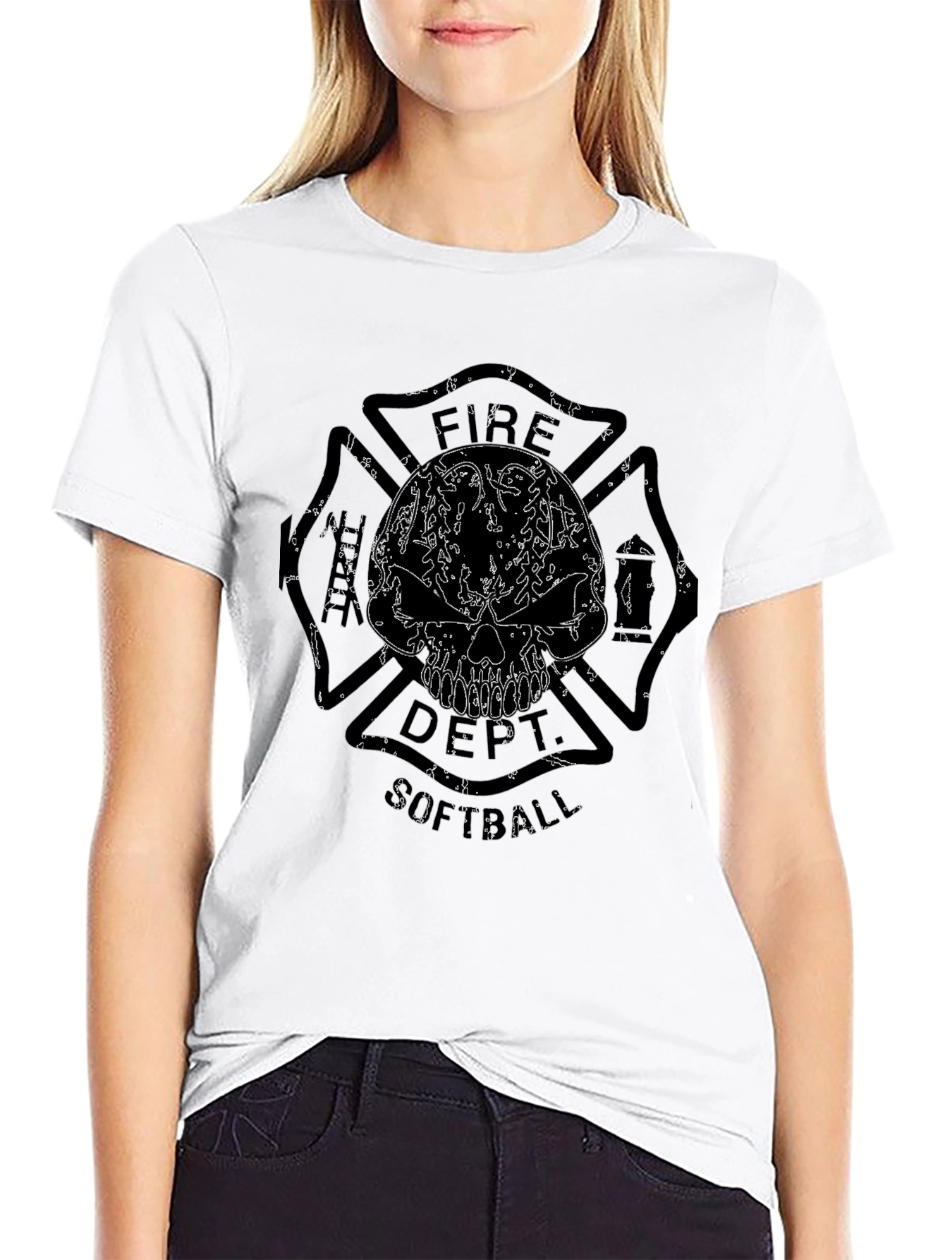 Fire Dept. Softball Graphic T-Shirt