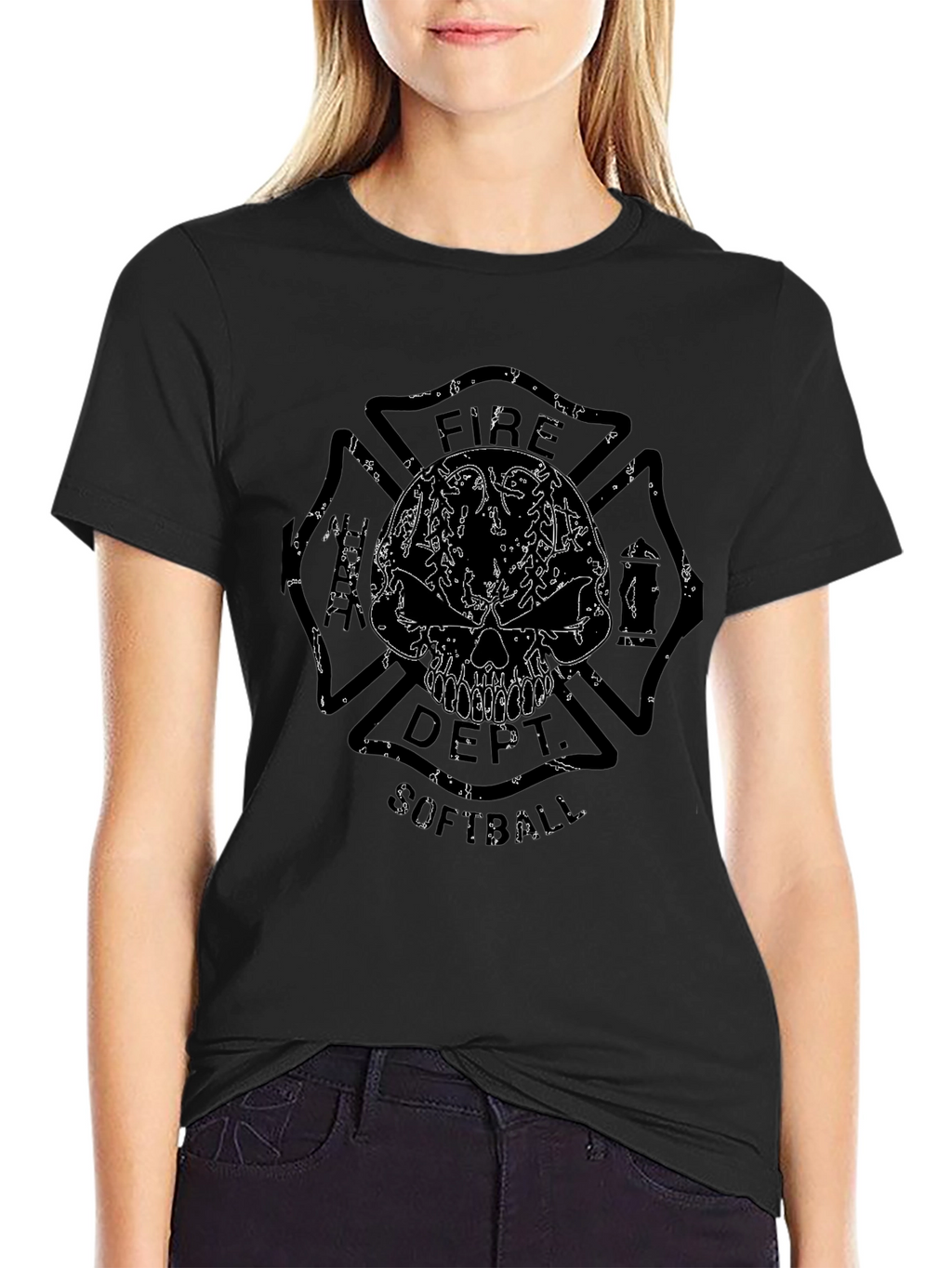 Fire Dept. Softball Graphic T-Shirt