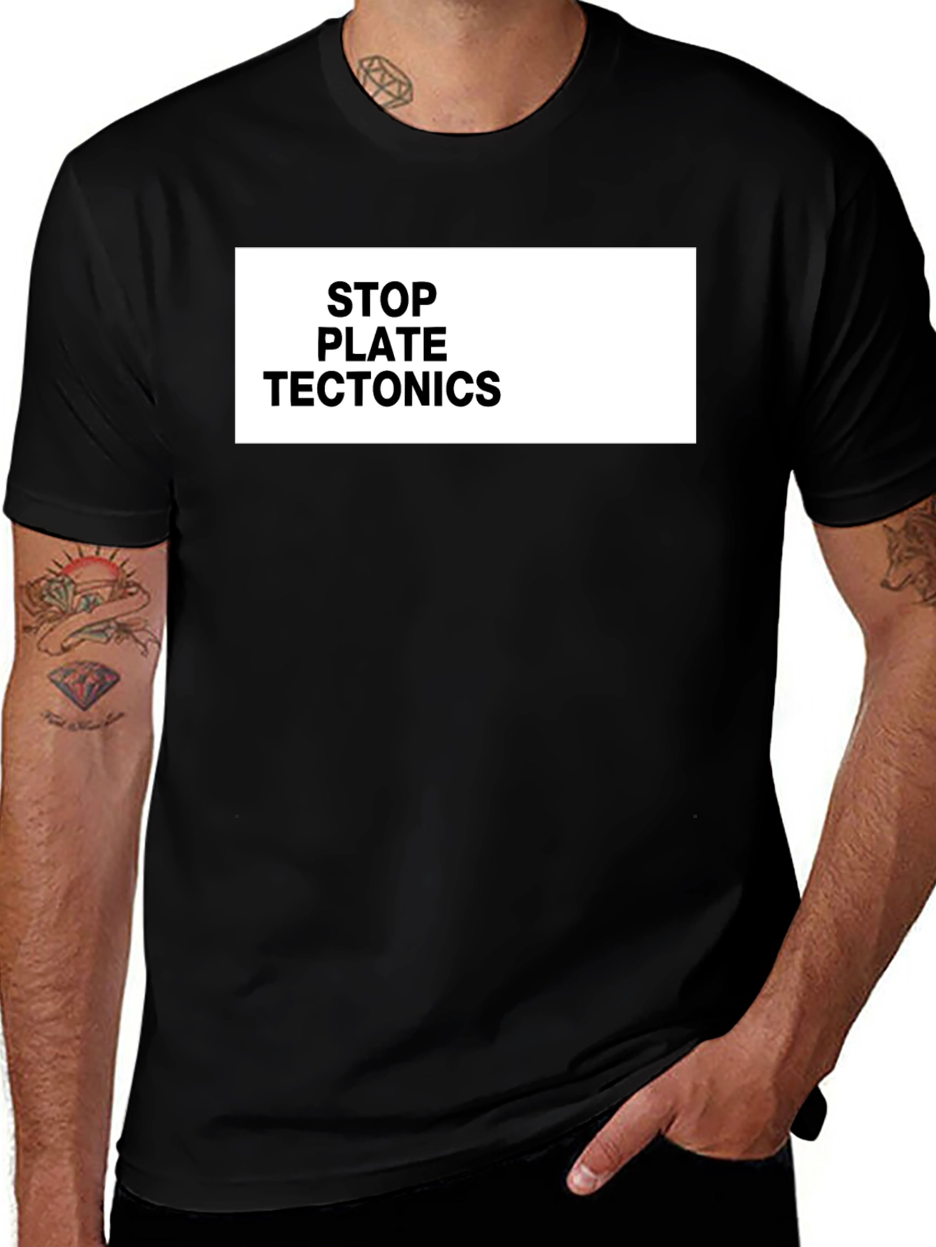 Stop Plate Tectonics Funny Graphic Tee