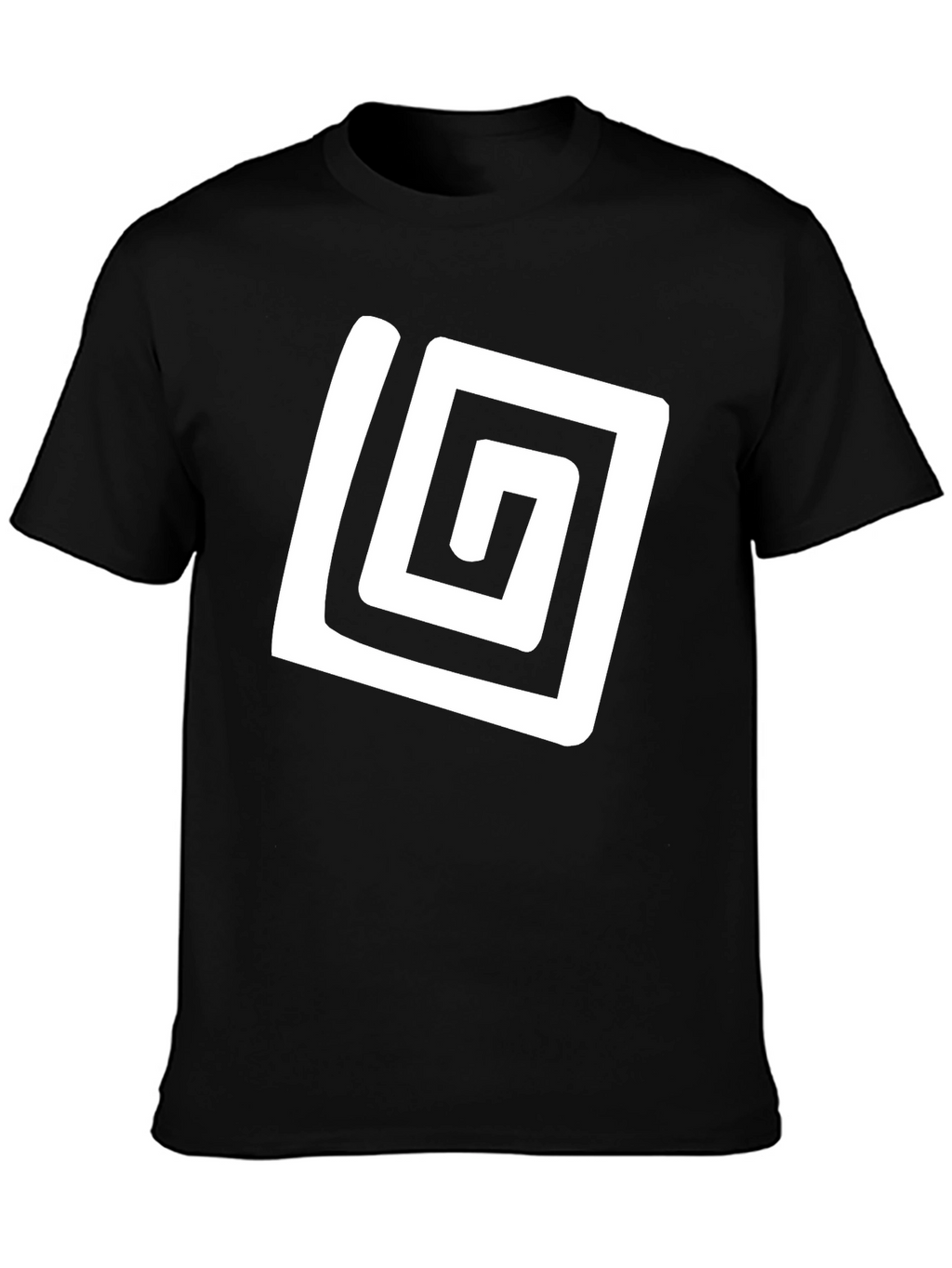 Abstract Graphic Tee - Black