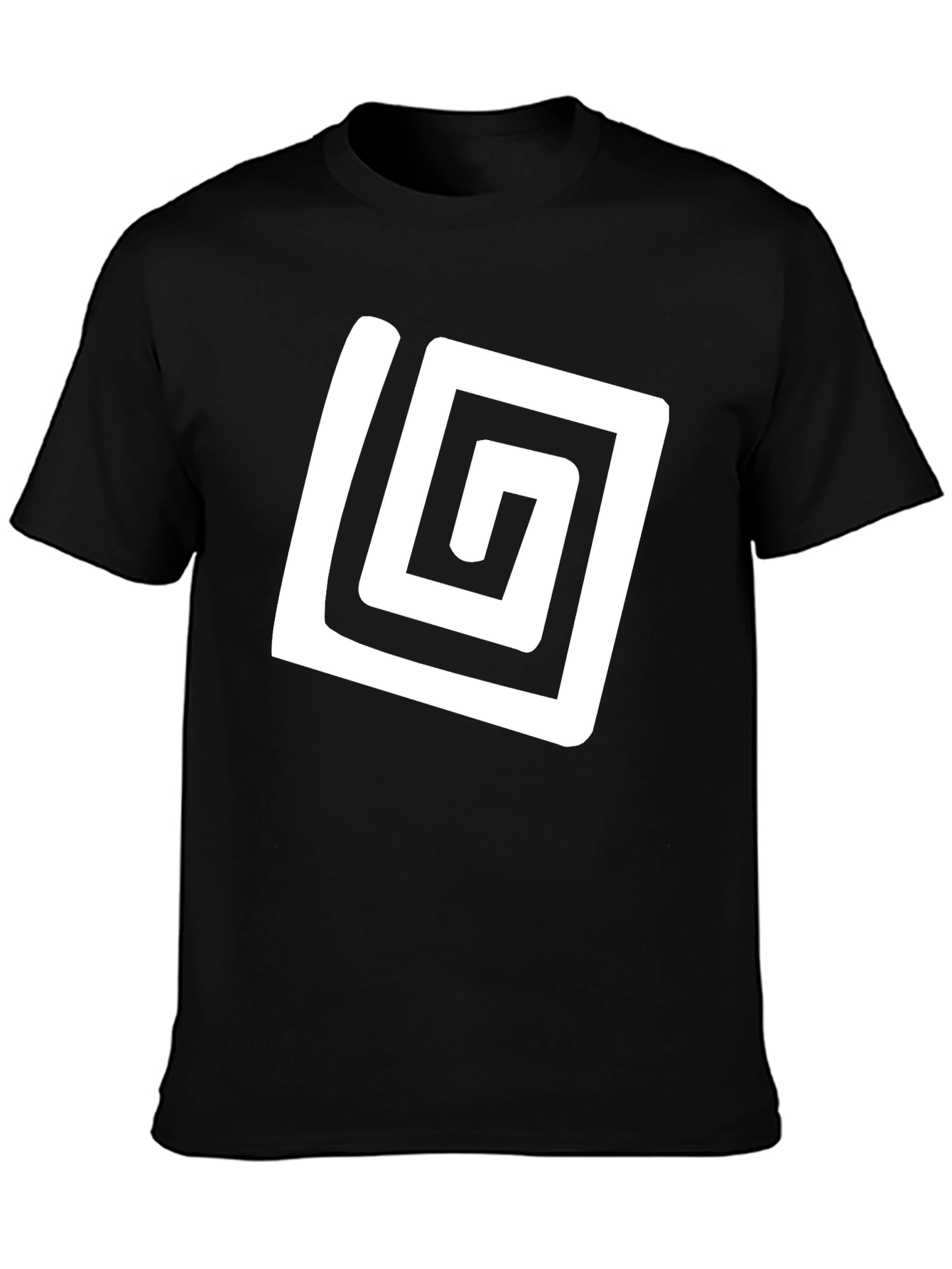 Abstract Graphic Tee - Black