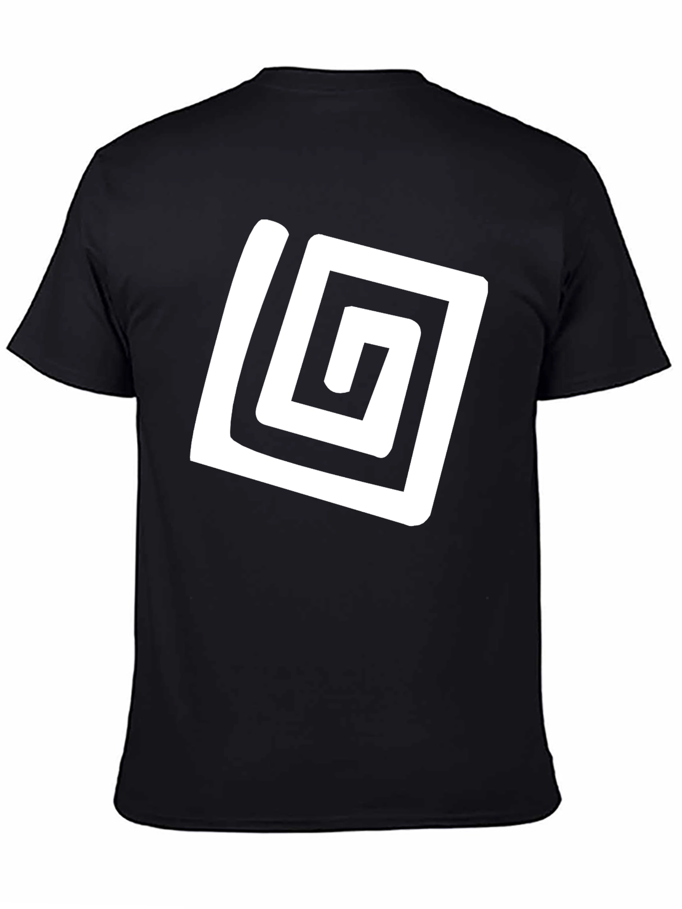 Abstract Graphic Tee - Black