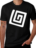 Abstract Graphic Tee - Black
