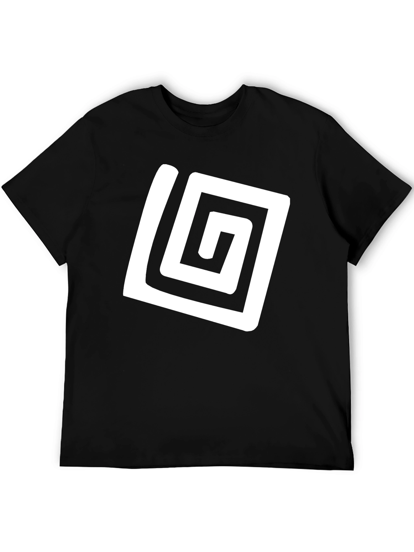 Abstract Graphic Tee - Black