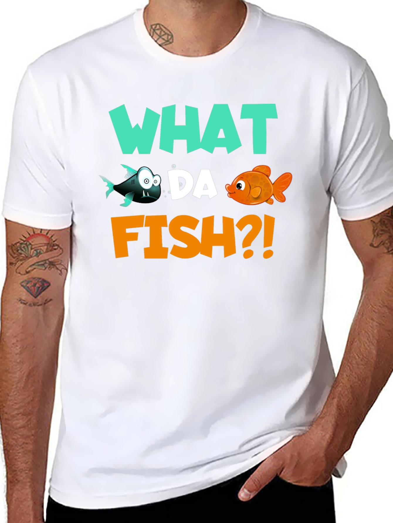What Da Fish T-Shirt - Funny Fish Pun Tee