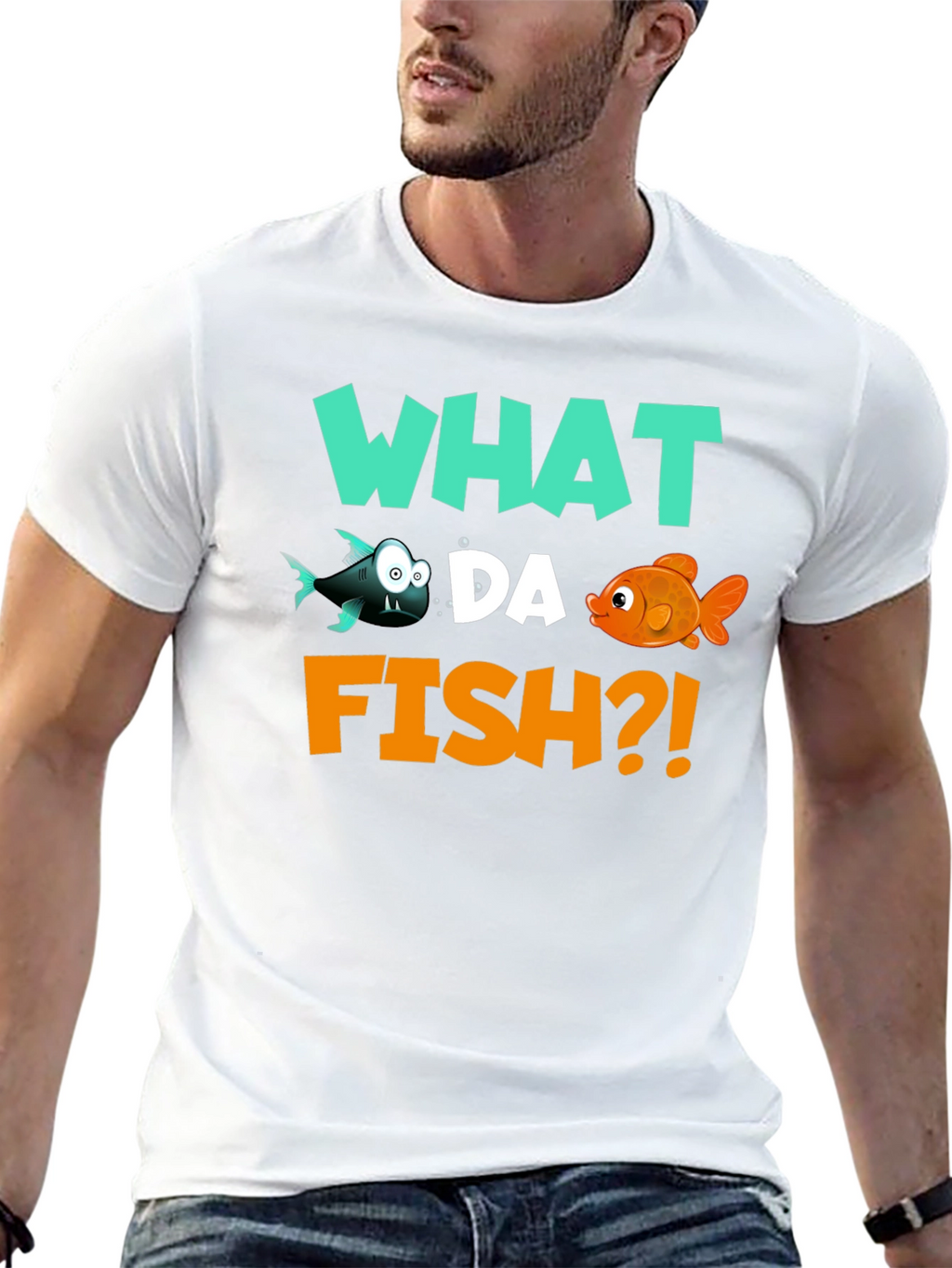 What Da Fish T-Shirt - Funny Fish Pun Tee