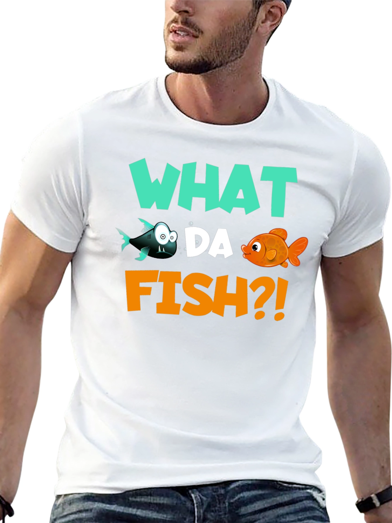 What Da Fish T-Shirt - Funny Fish Pun Tee