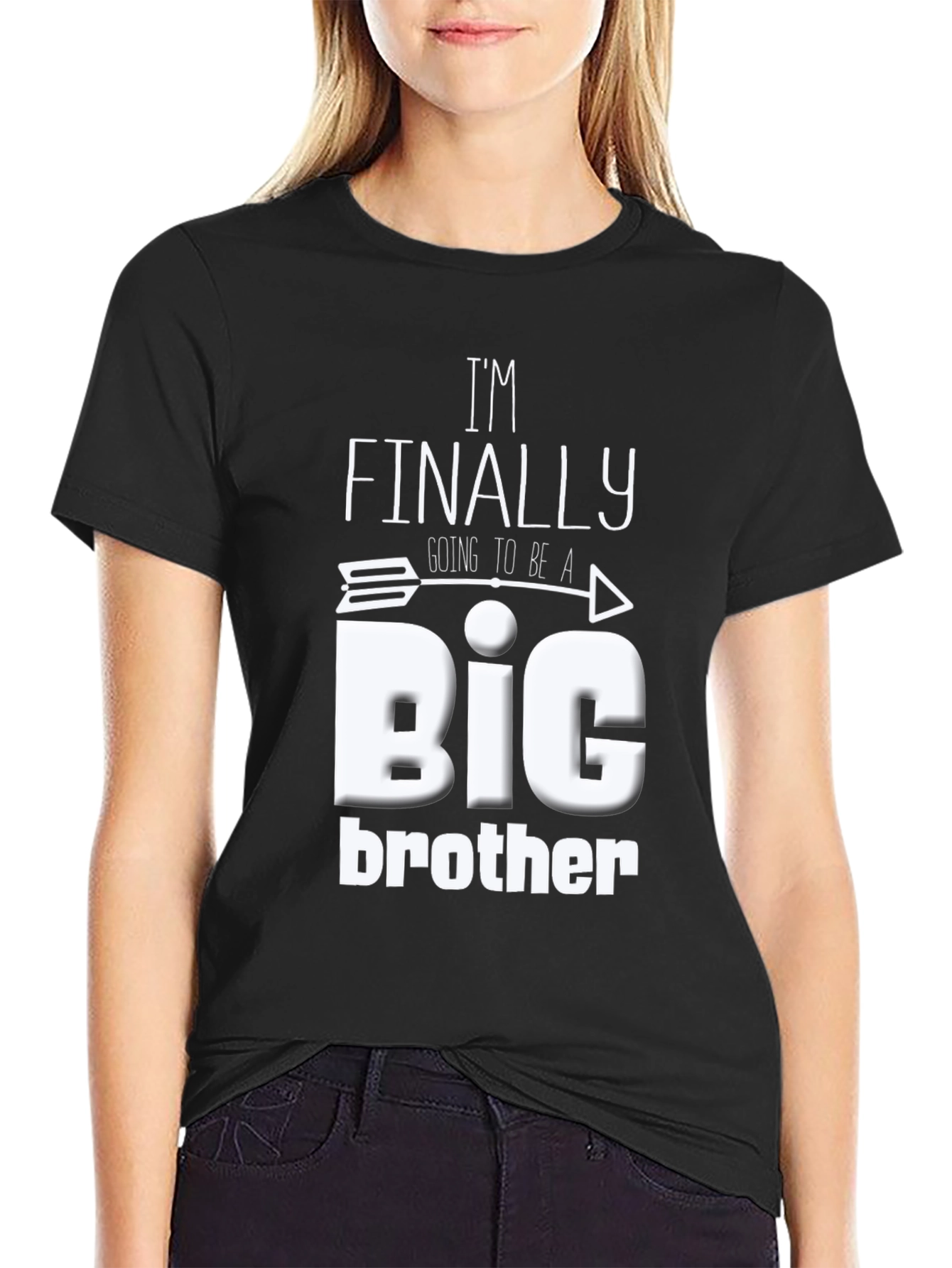 Im Finally Going to Be a Big Brother Black T-Shirt