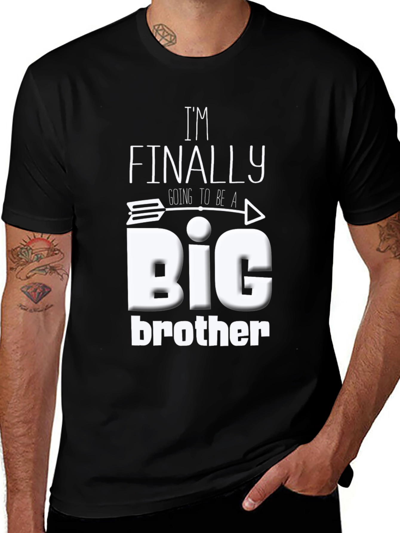 Im Finally Going to Be a Big Brother Black T-Shirt