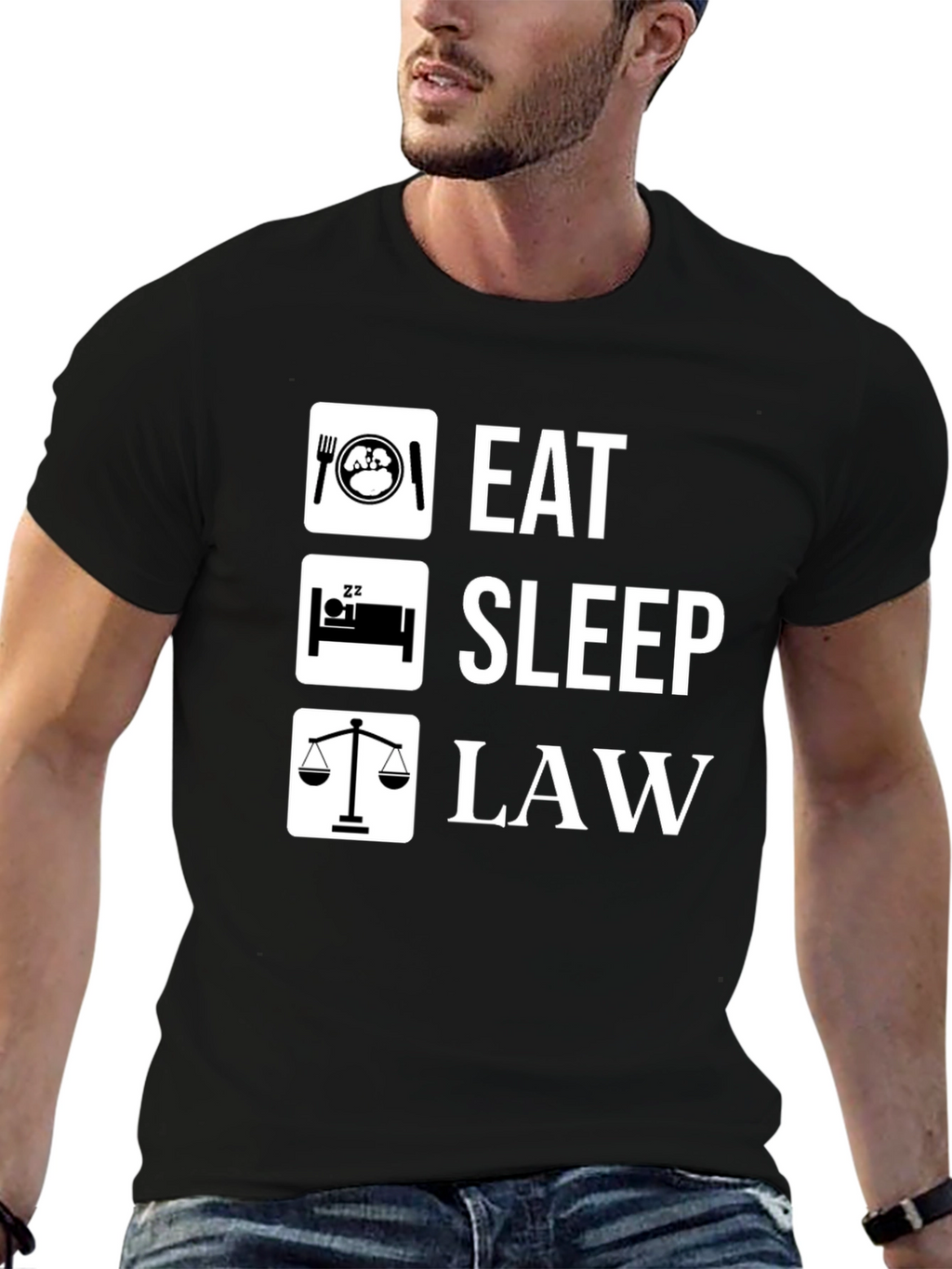 Eat Sleep Law Funny Lawyer T-Shirt