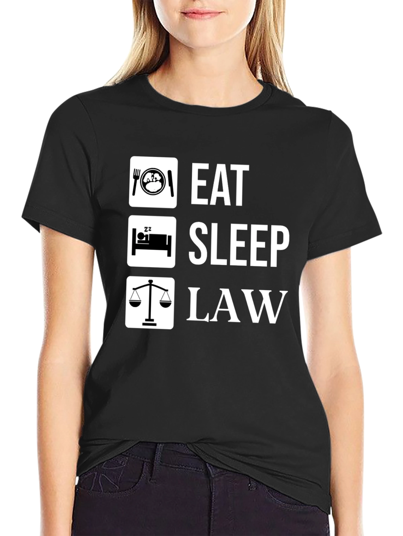 Eat Sleep Law Funny Lawyer T-Shirt