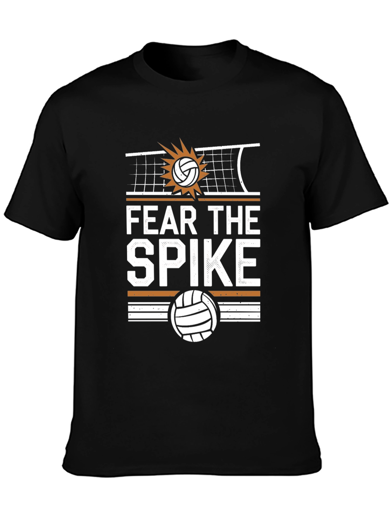 Fear The Spike Volleyball Graphic Tee - Sports Shirt