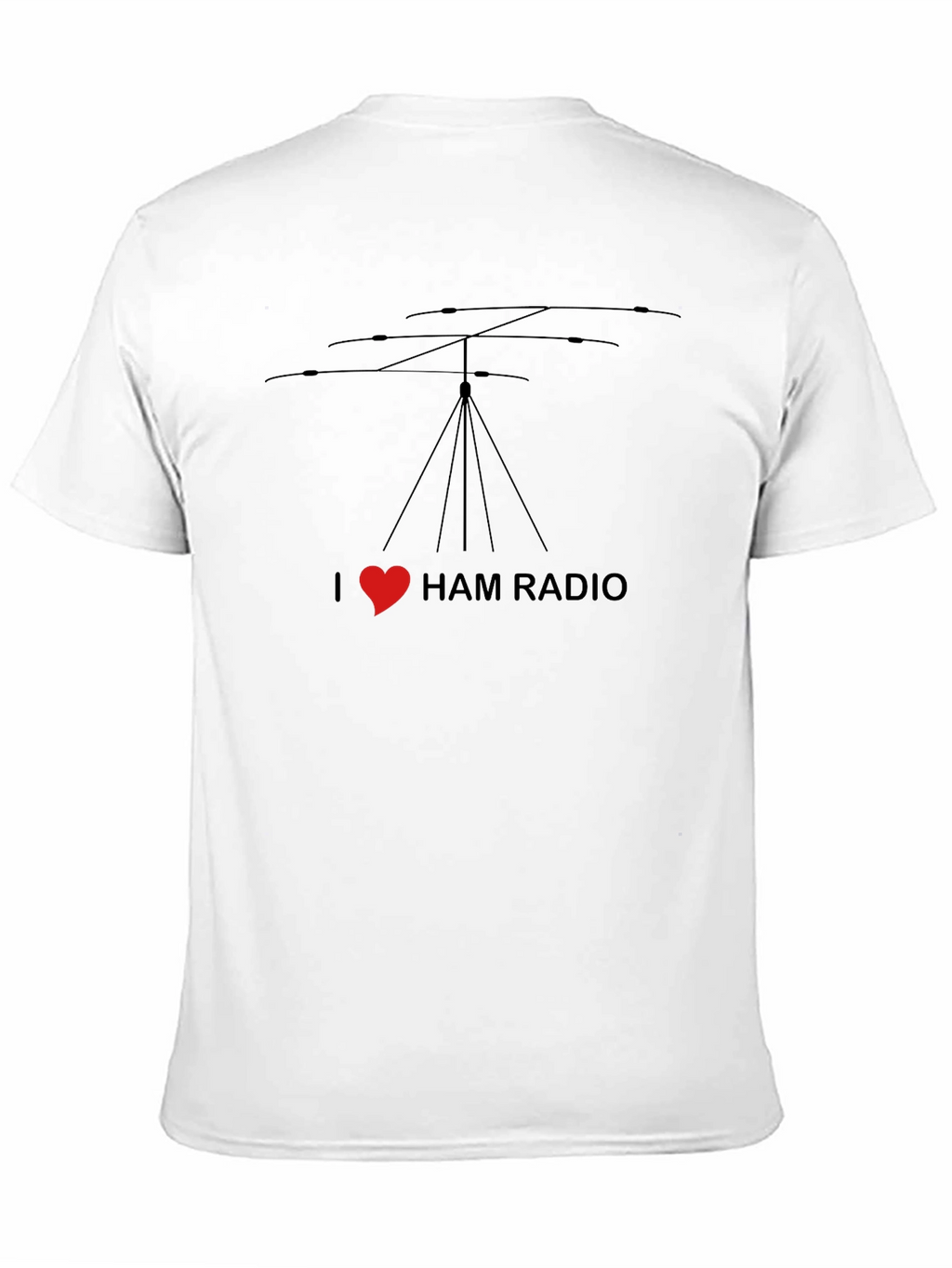 I Heart Ham Radio Black T-Shirt