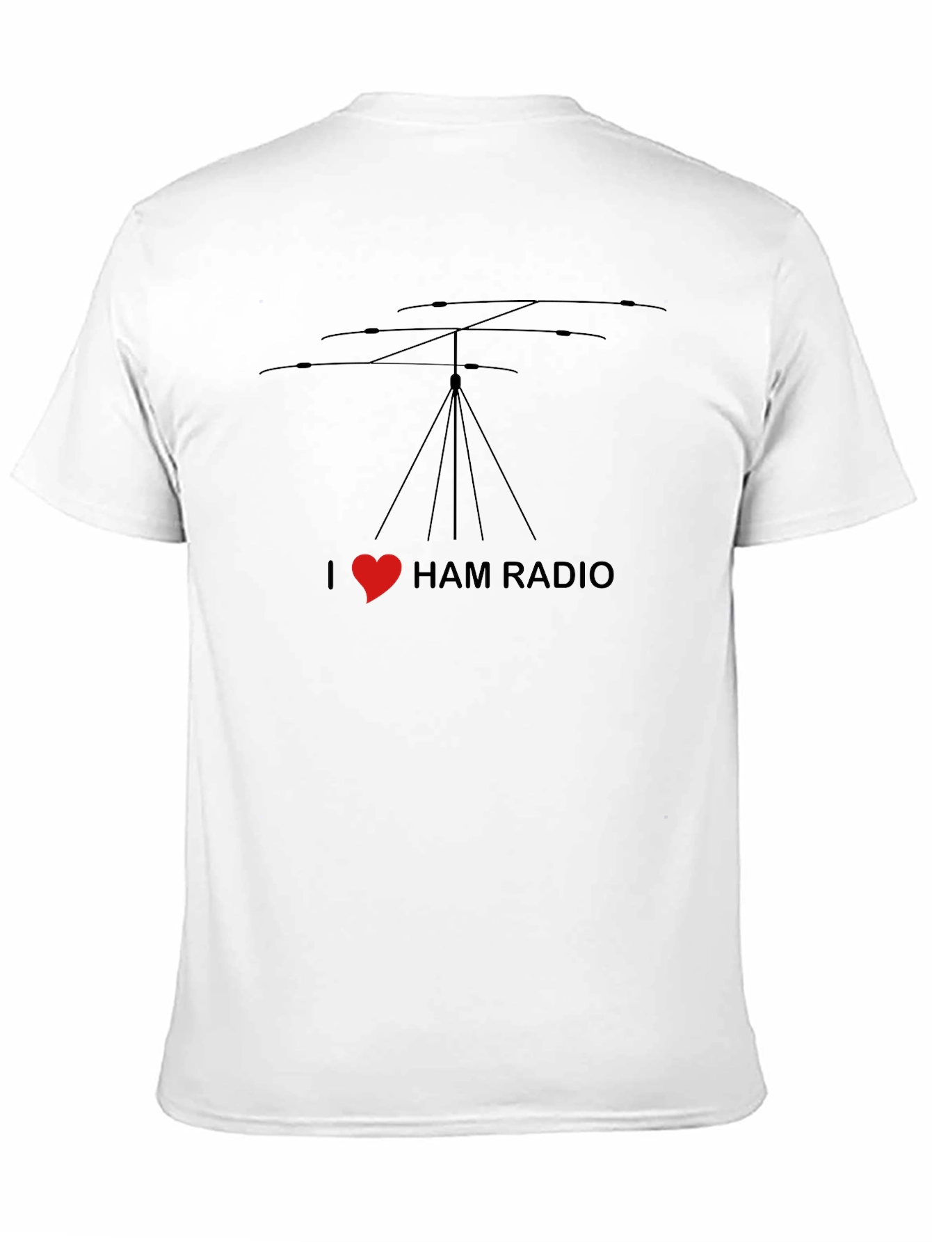 I Heart Ham Radio Black T-Shirt