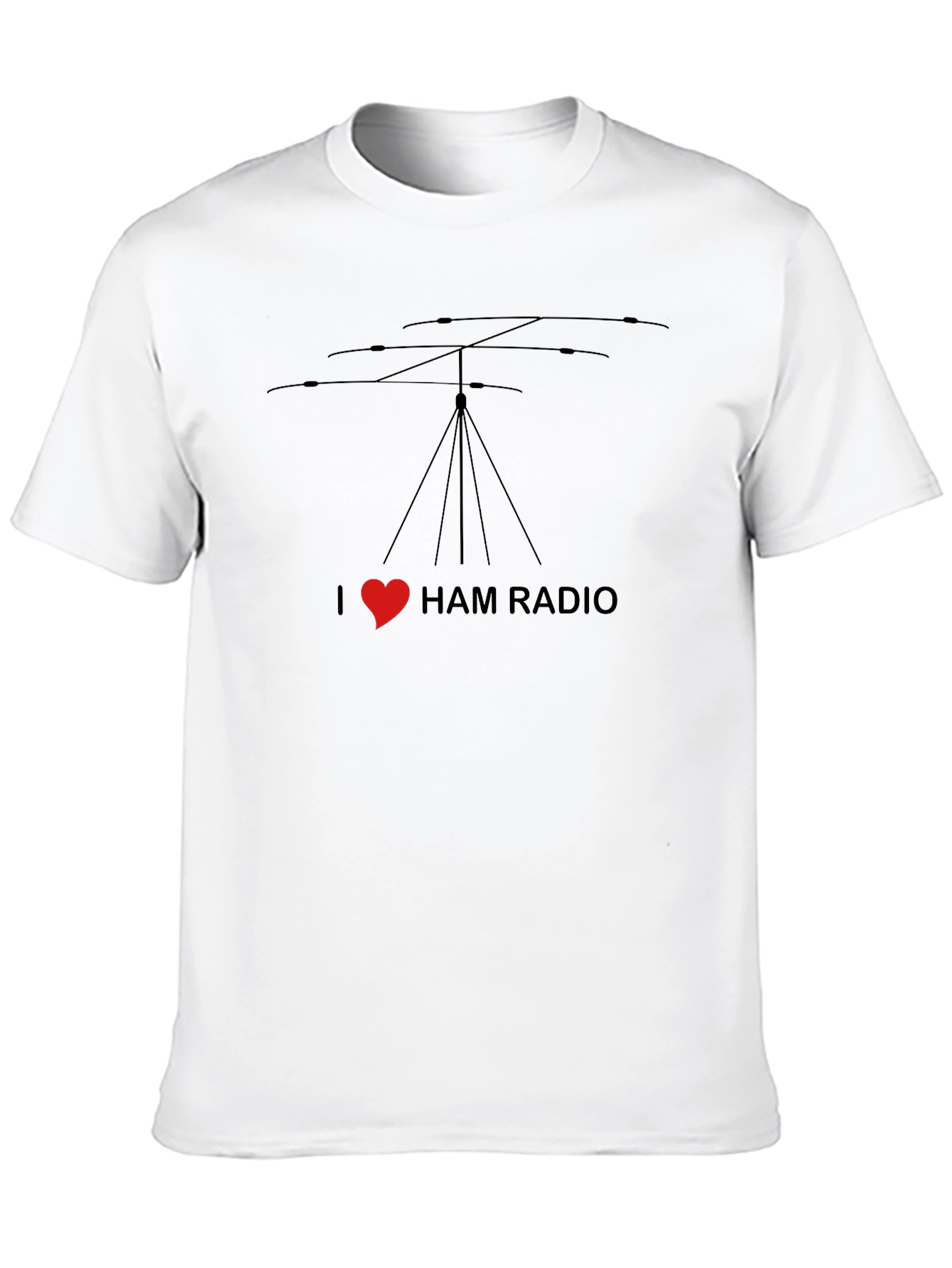 I Heart Ham Radio Black T-Shirt