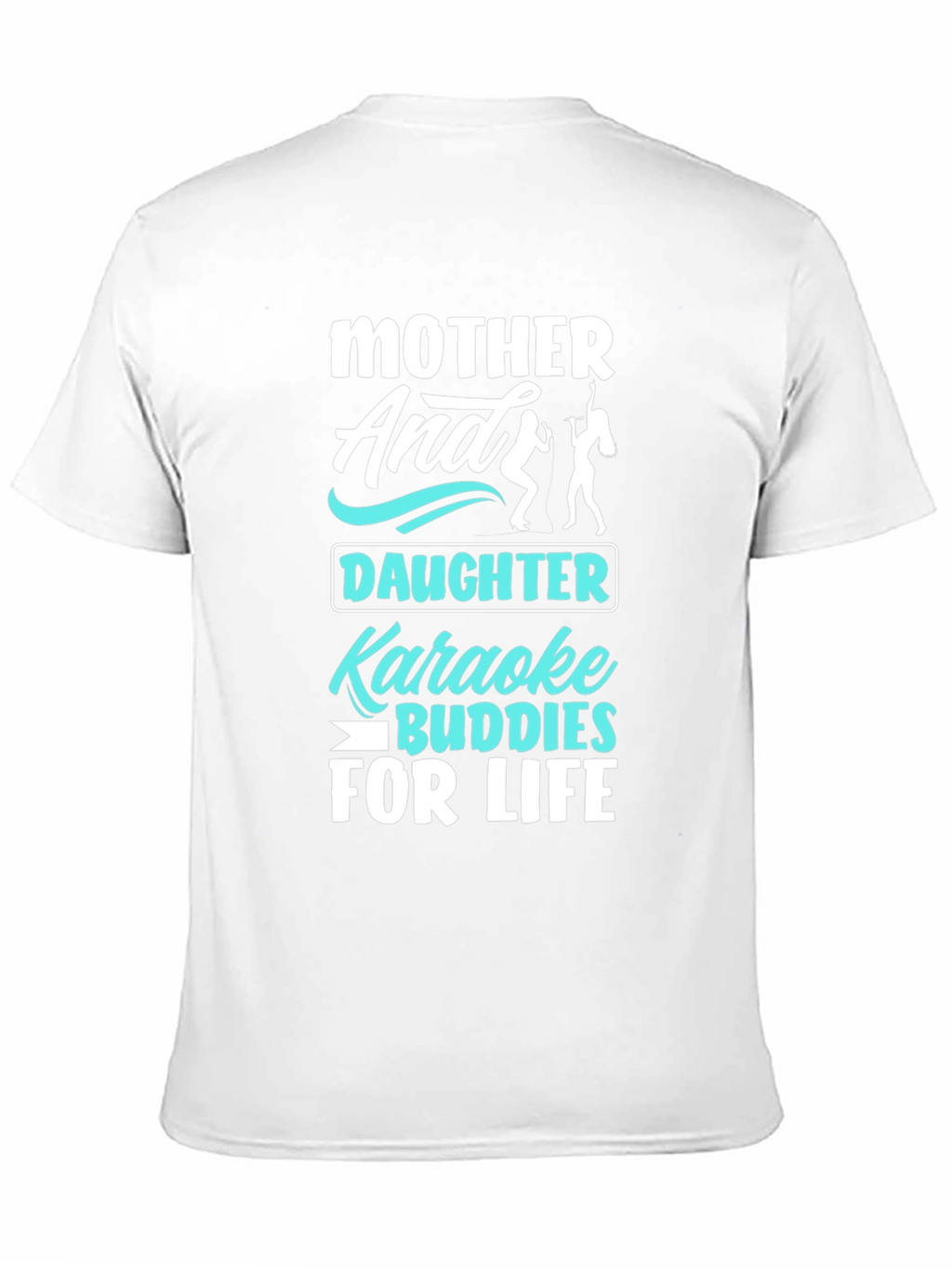 Mother Daughter Karaoke Buddies Black T-Shirt