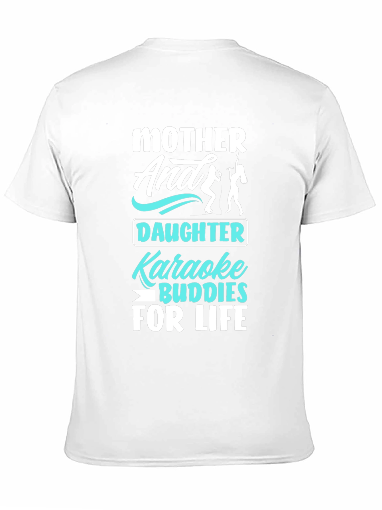 Mother Daughter Karaoke Buddies Black T-Shirt