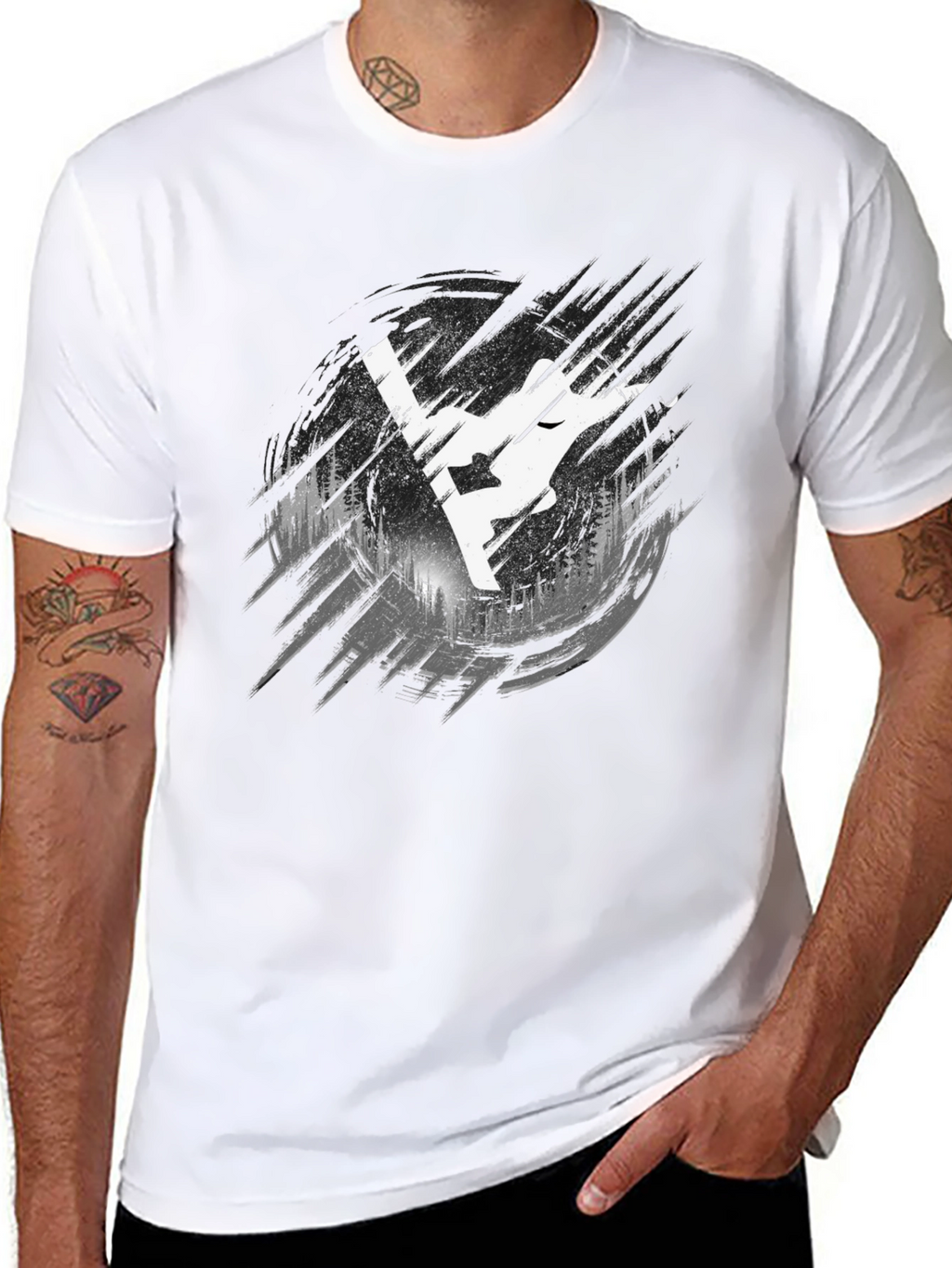Mountain Graphic Black Tee - Adventure Ready