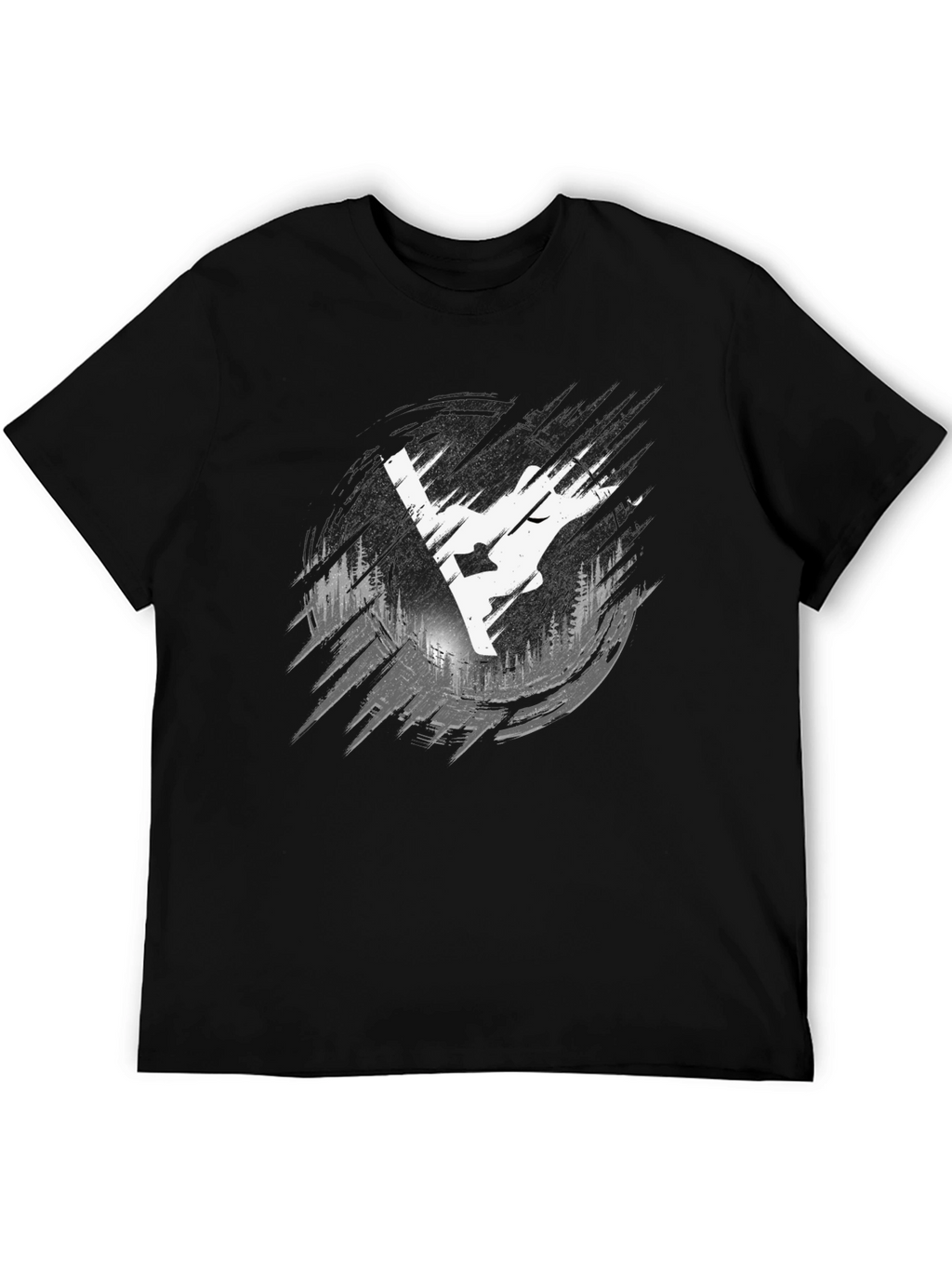Mountain Graphic Black Tee - Adventure Ready