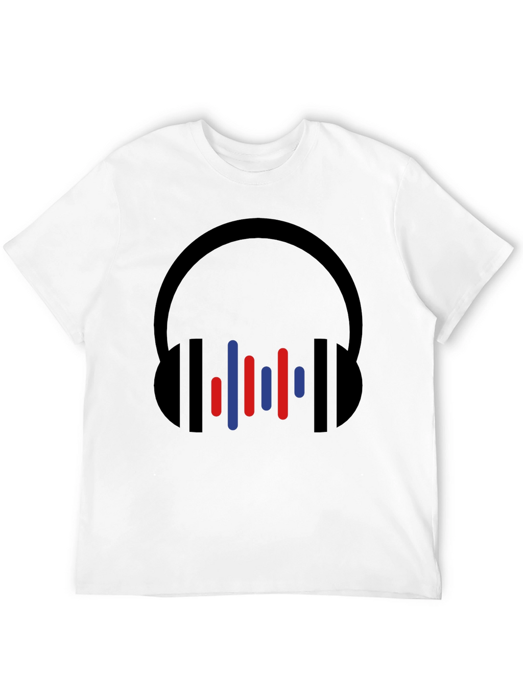 Modern Headphones Graphic Tee - Black
