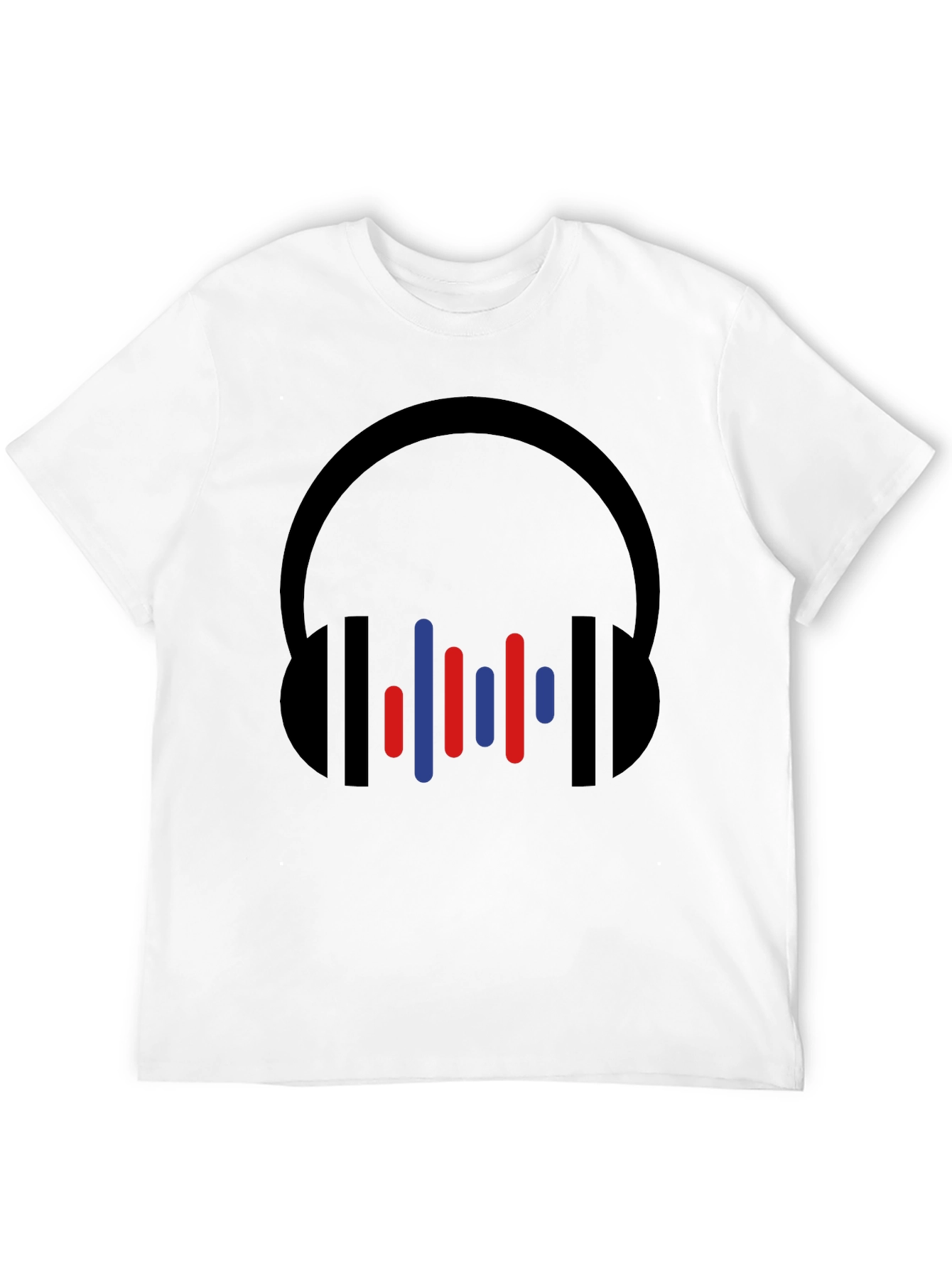 Modern Headphones Graphic Tee - Black