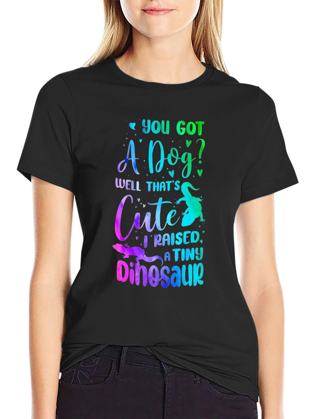 Funny Lizard Owner T-Shirt: I Raised a Tiny Dinosaur