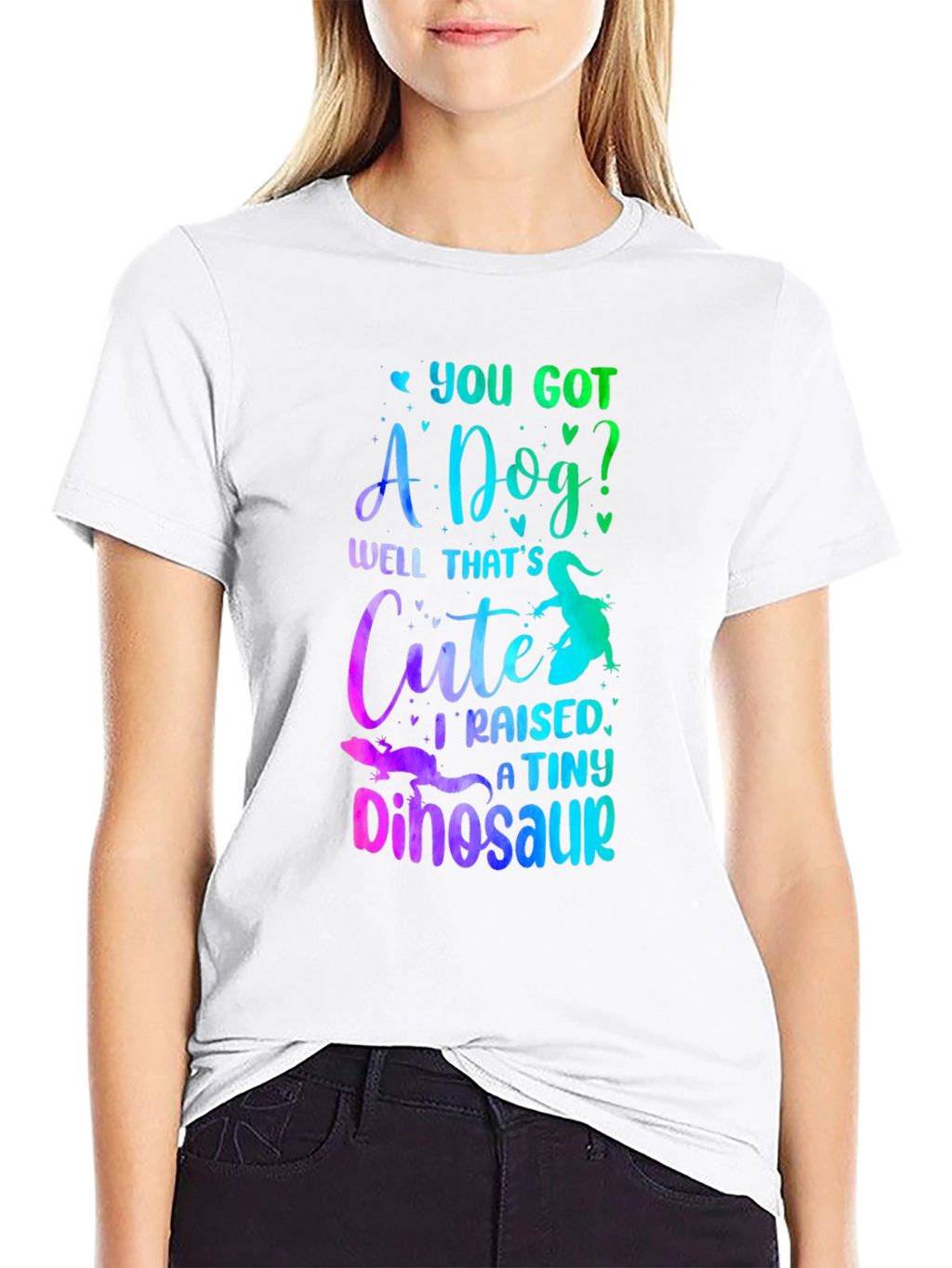 Funny Lizard Owner T-Shirt: I Raised a Tiny Dinosaur