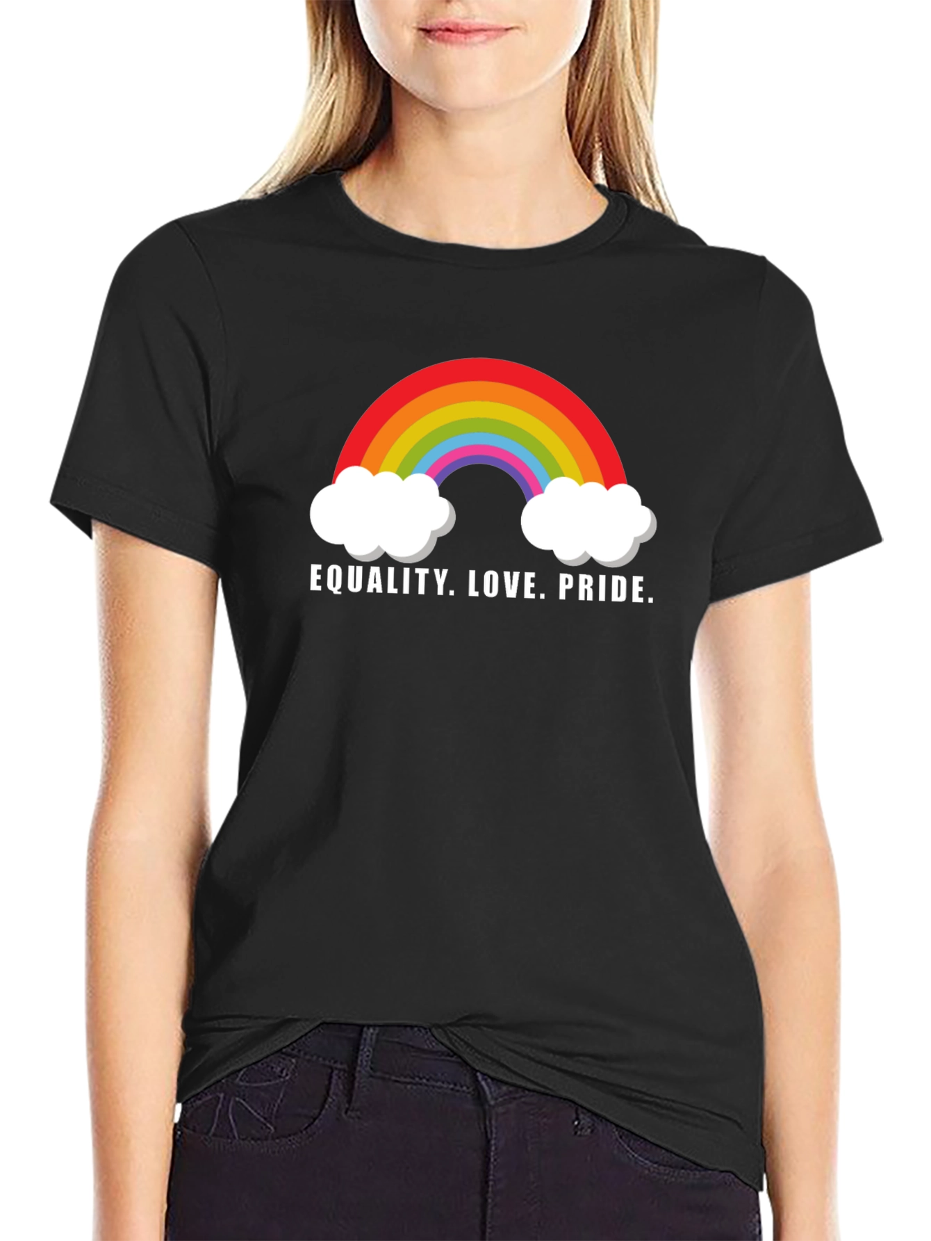 Equality Love Pride Rainbow Graphic Tee