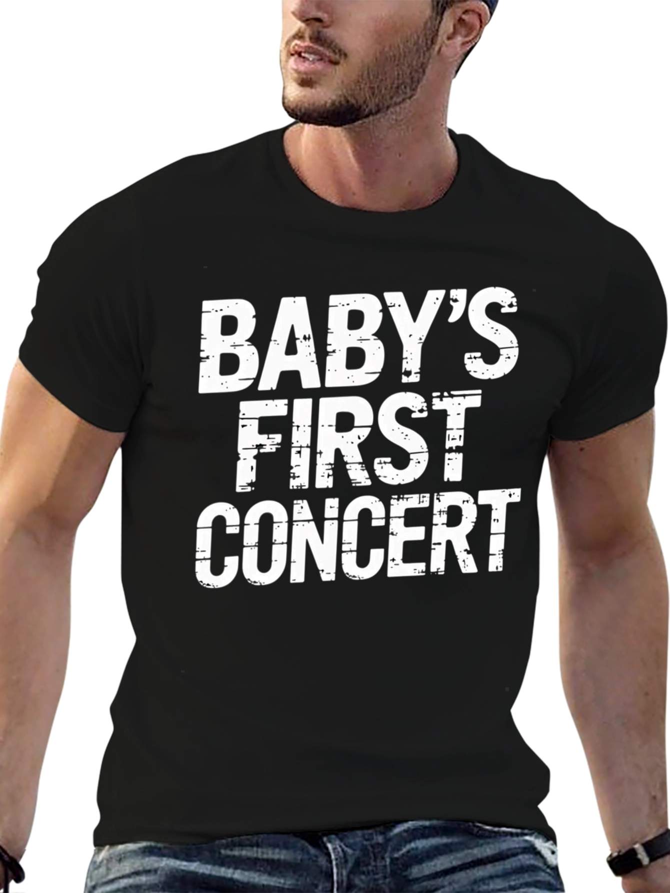 Babys First Concert Tee - Trendy Graphic T-Shirt