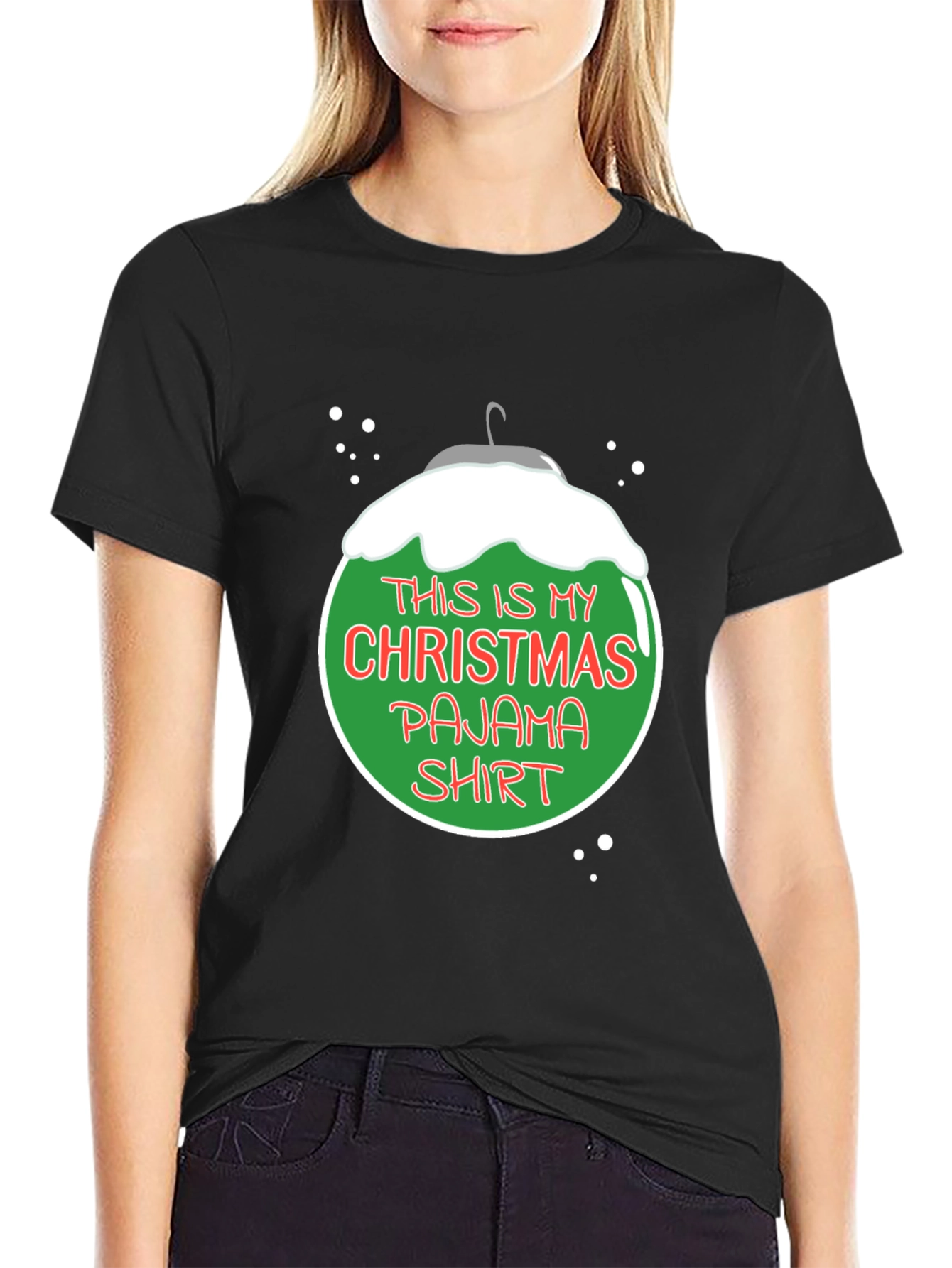 Christmas Pajama Shirt - Holiday T-Shirt